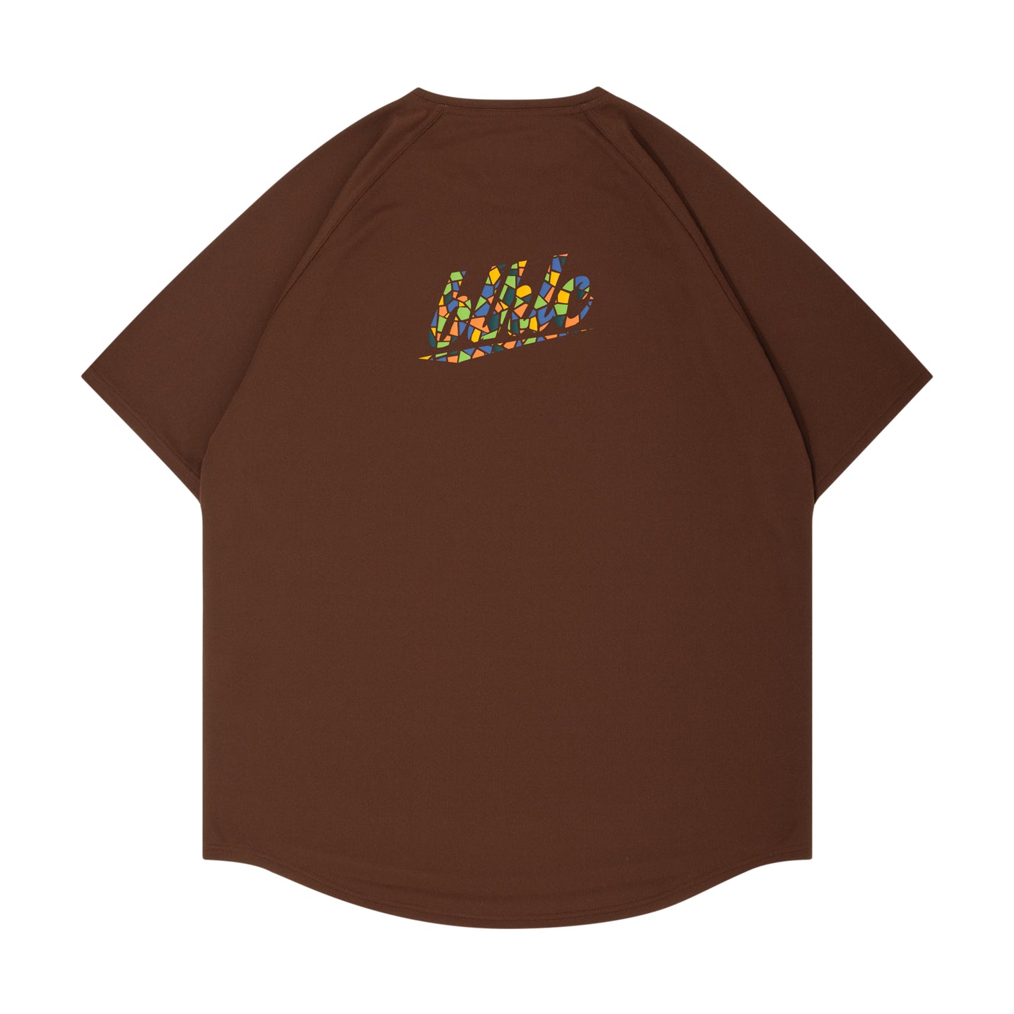 blhlc Back Print Cool Tee (brown/fresh green mosaic)