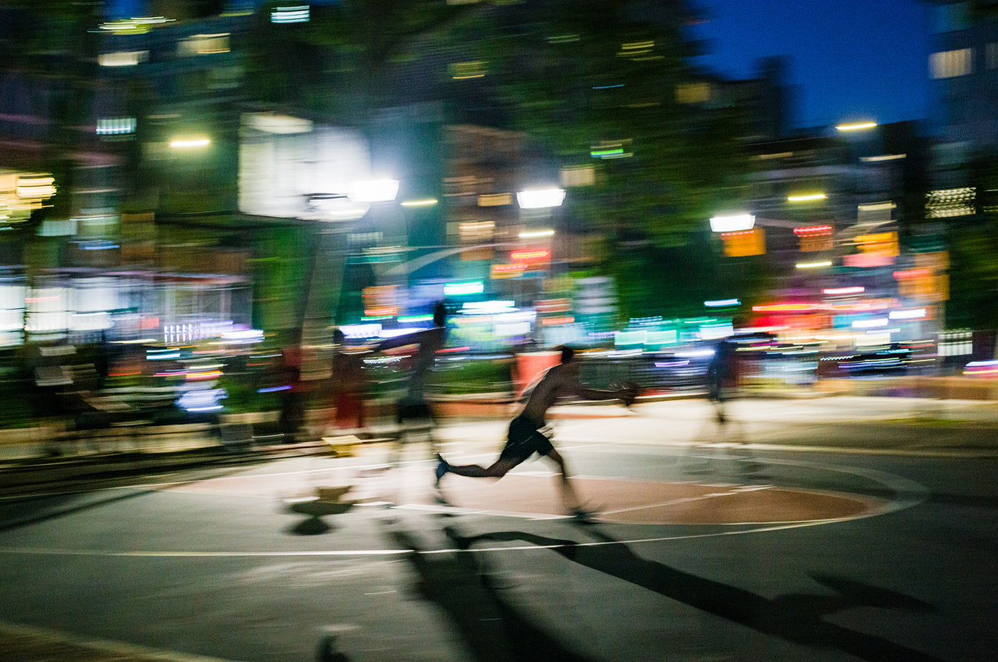 Photo Tee -Night Run- (ash)