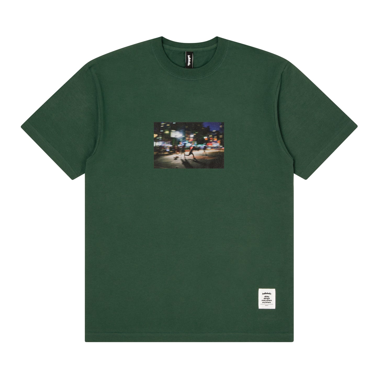 -Night Run- Photo Tee + Bandanna Set (ivy green)