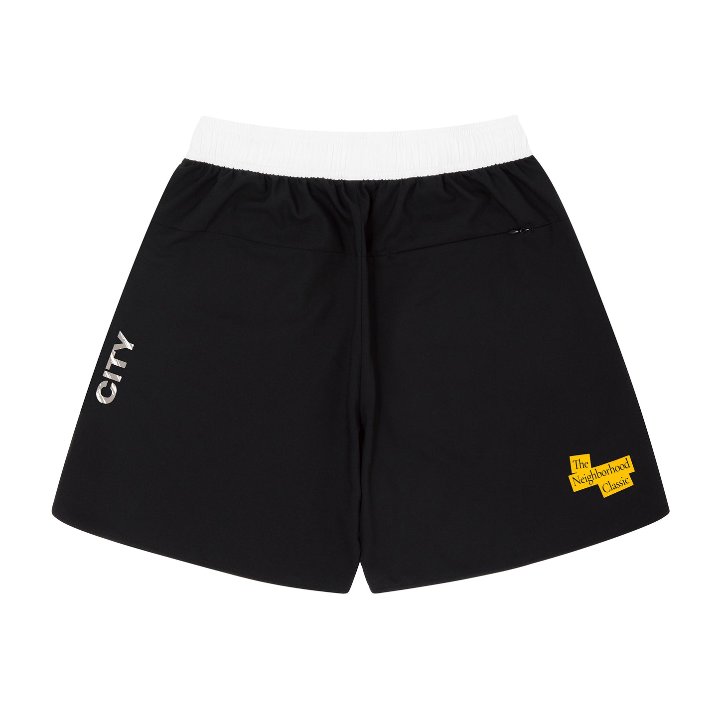The Neighborhood Classic Zip Shorts (black/white)