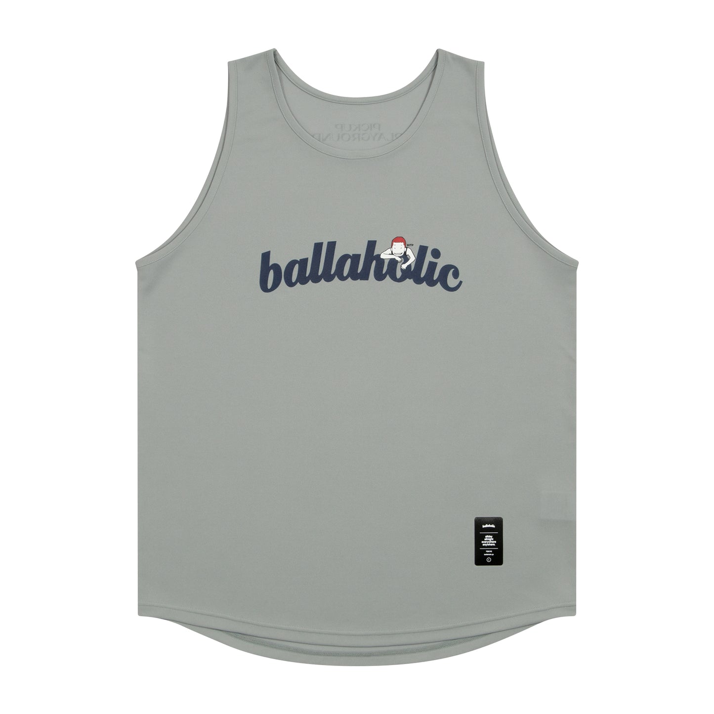 Logo Tank Top -PICK UP PLAYGROUND- (gray)