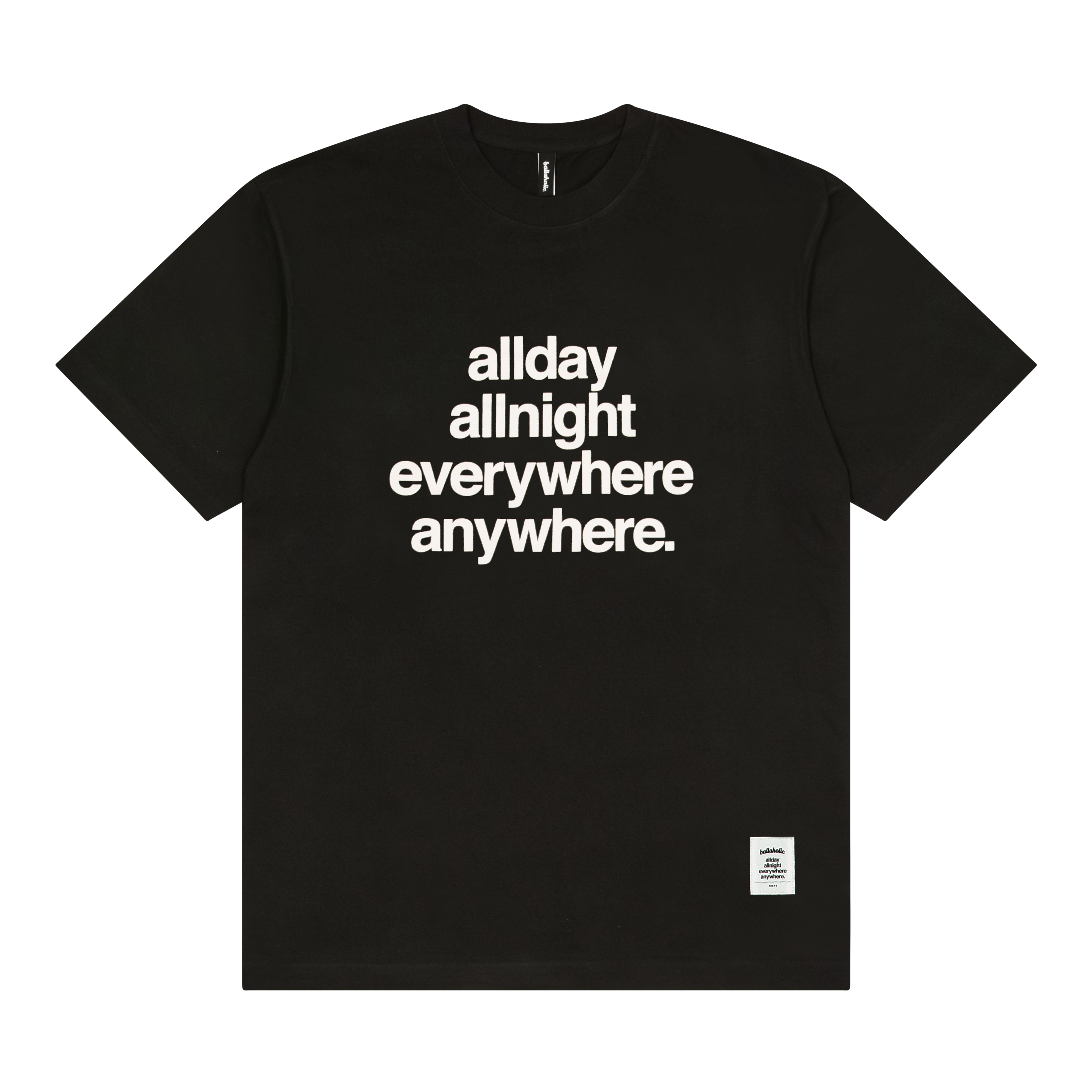 Concept Tee (black/white) – ballaholicオンラインショップ