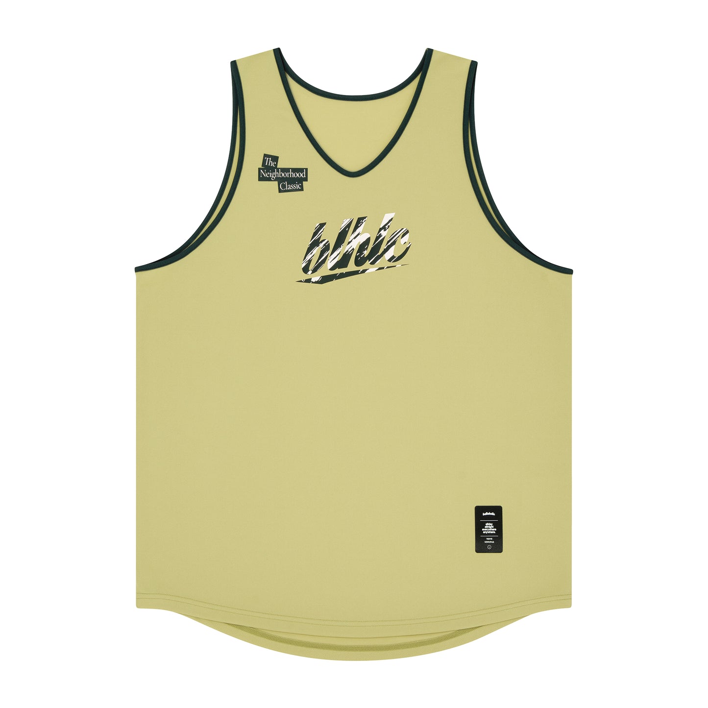 The Neighborhood Classic Tank Top (beige/dark green)
