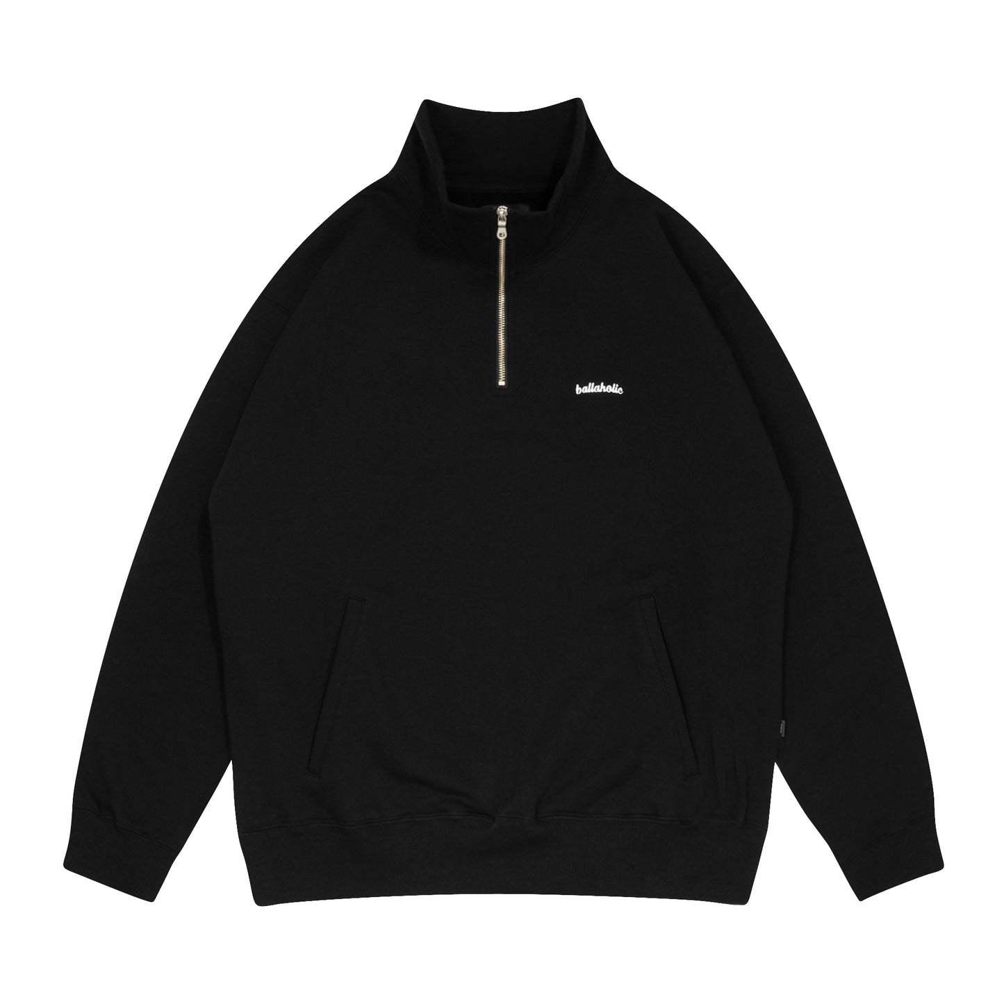 Small Logo Half Zip Sweatshirt (black)