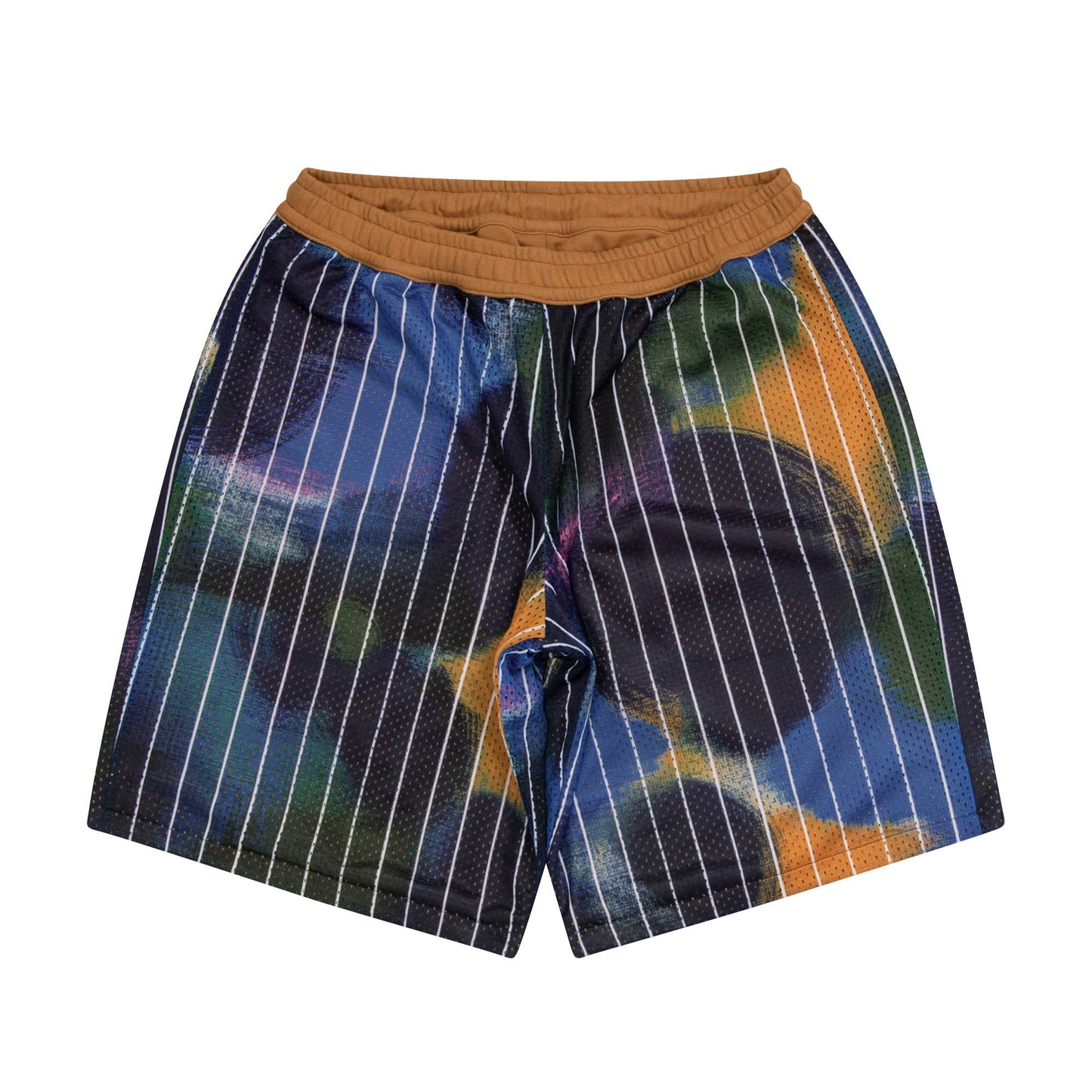 LEEGET × ballaholic Reversible Painter Sweat Shorts -FLUID MOVE- (light brown)