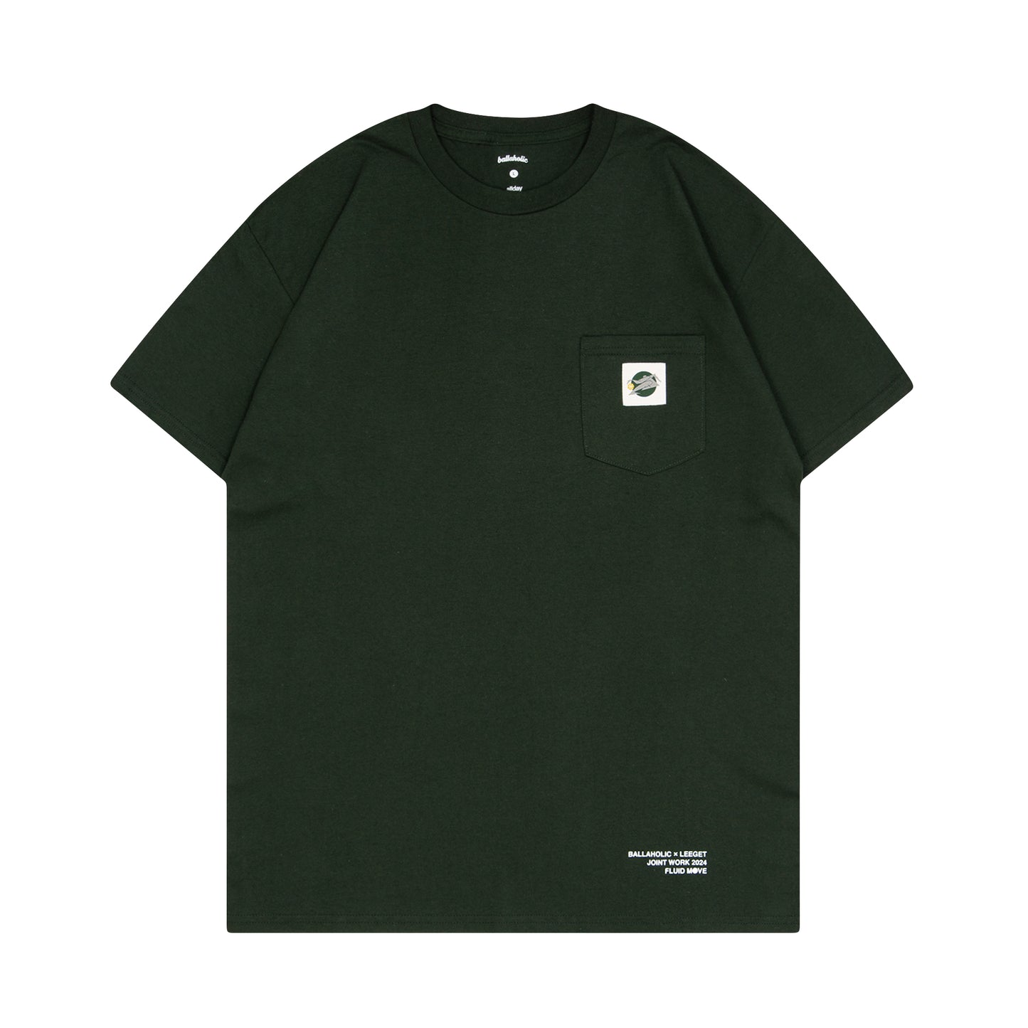 LEEGET × ballaholic Pocket Tee (forest)