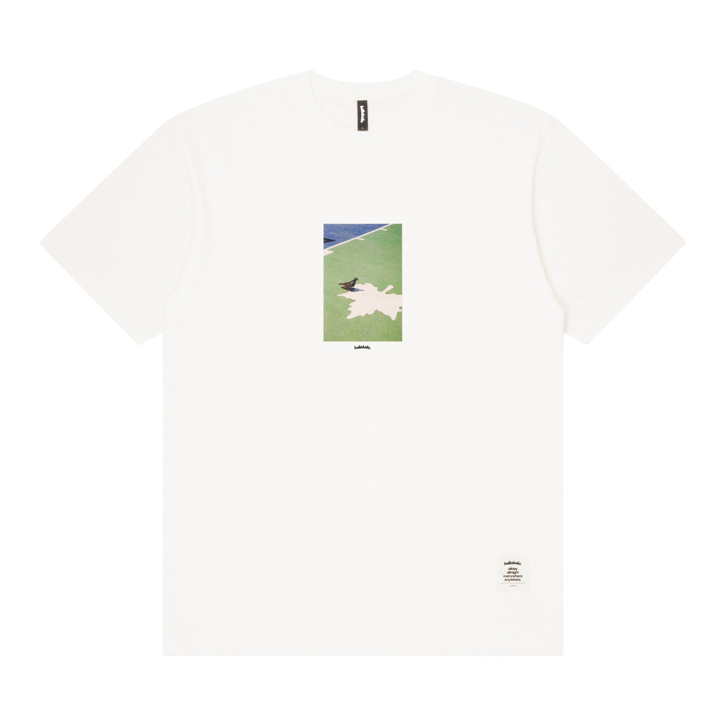 Playground Photo Tee -Pigeon- (vanilla white)