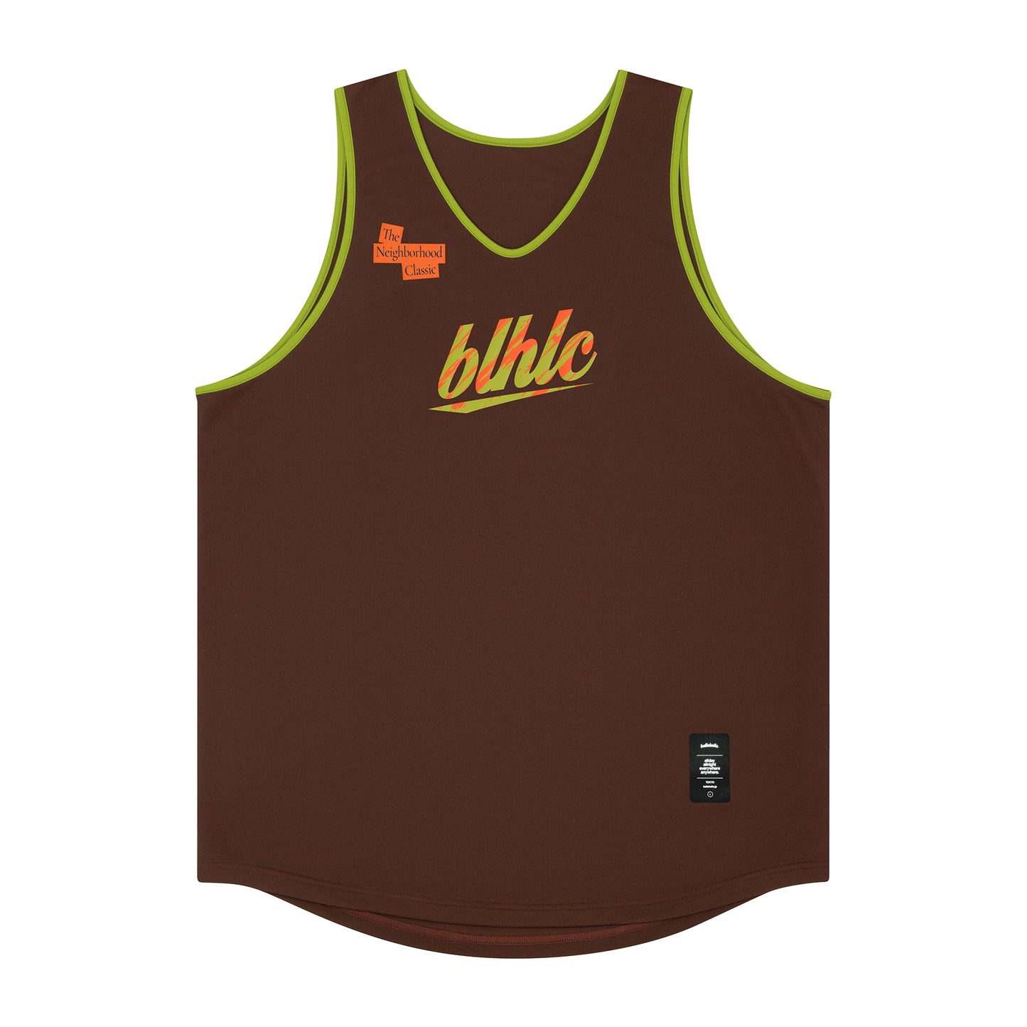 The Neighborhood Classic Tank Top (brown/lime)