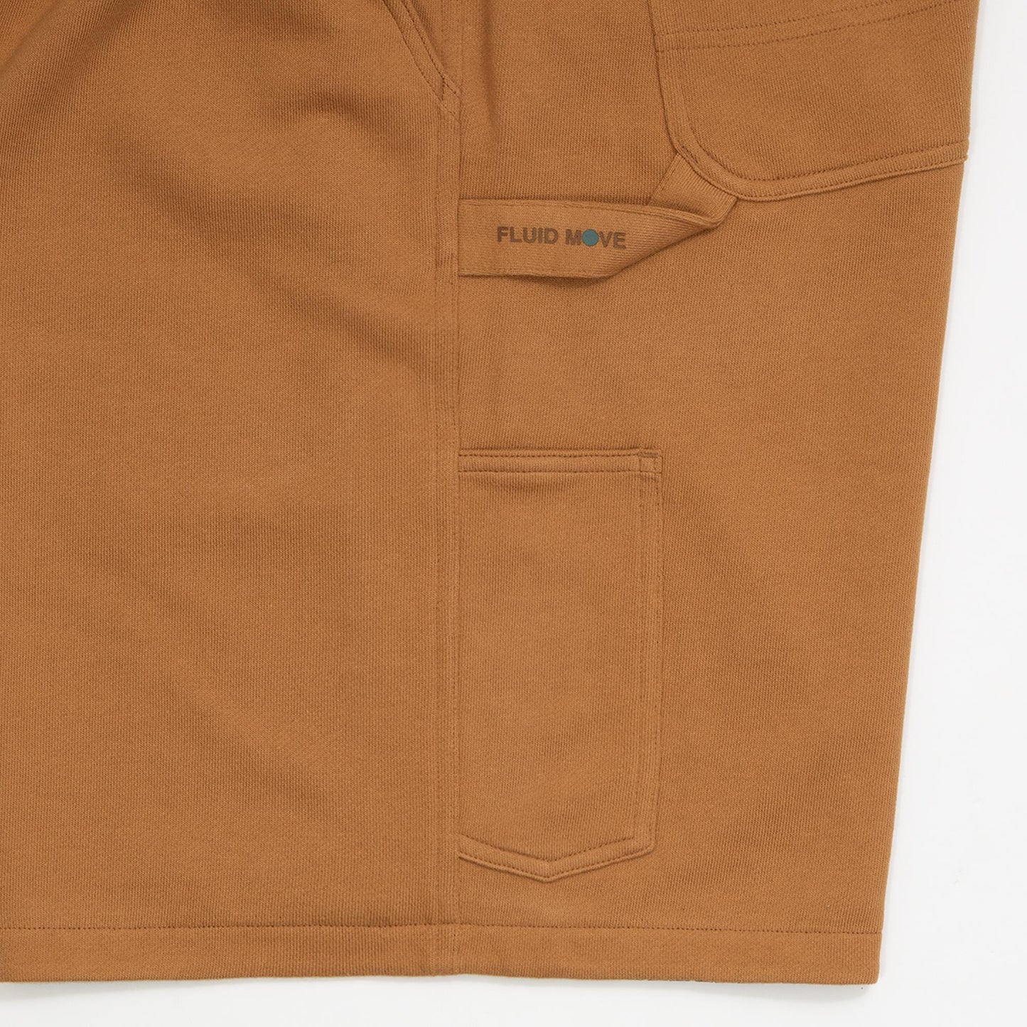 LEEGET × ballaholic Reversible Painter Sweat Shorts -FLUID MOVE- (light brown)