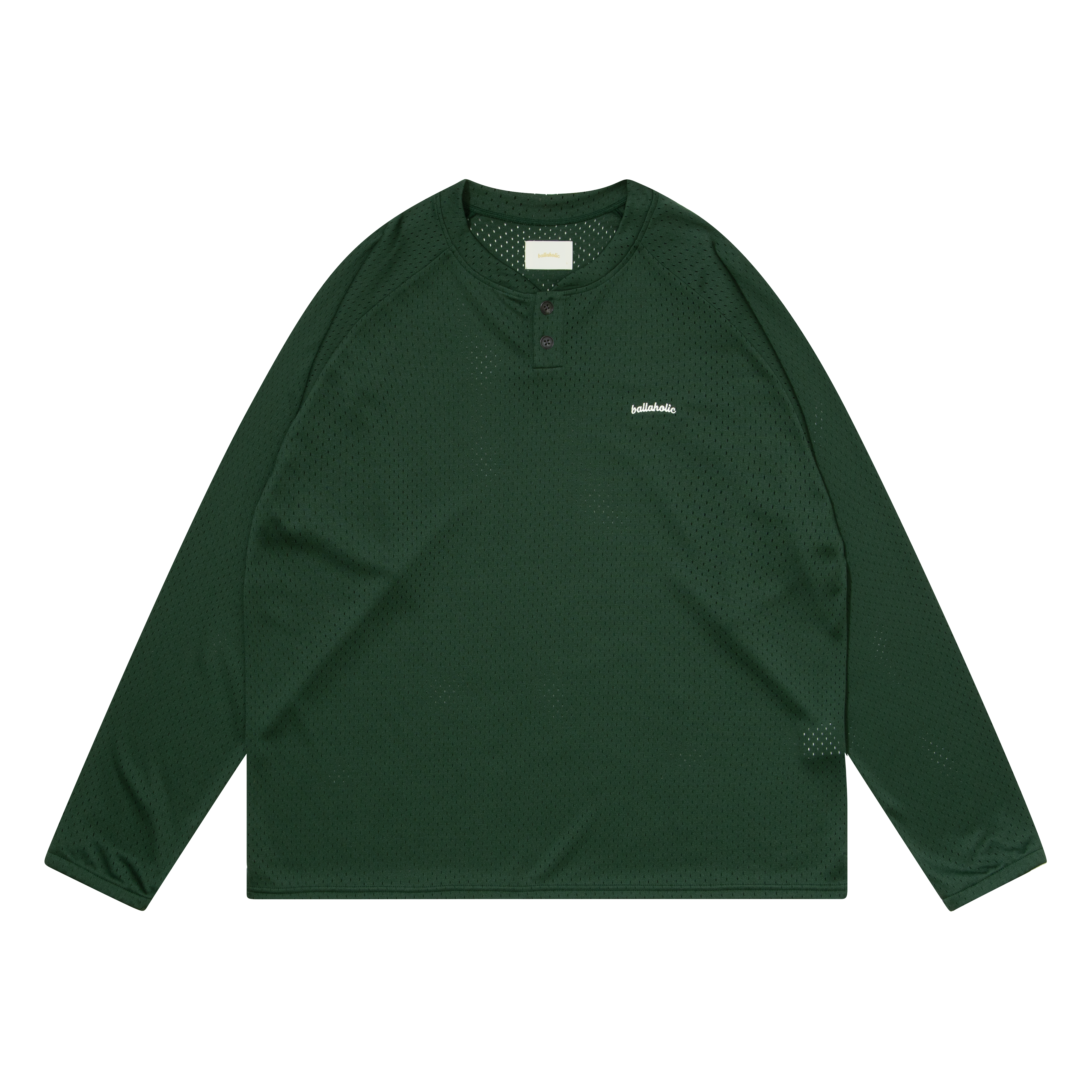 Logo Mesh Long Shirt (dark green) – ballaholicオンラインショップ