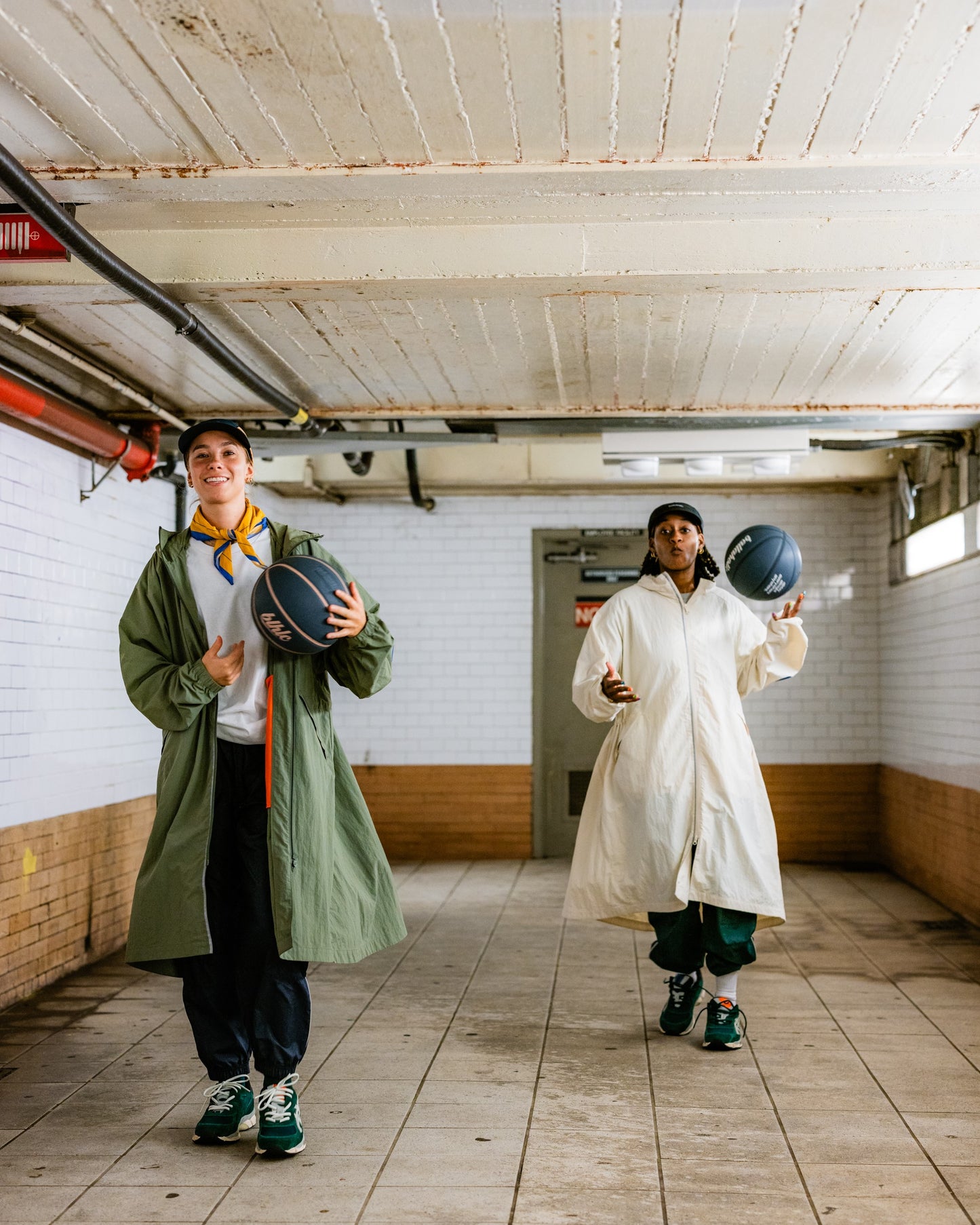 W Face Long Jacket (olive)