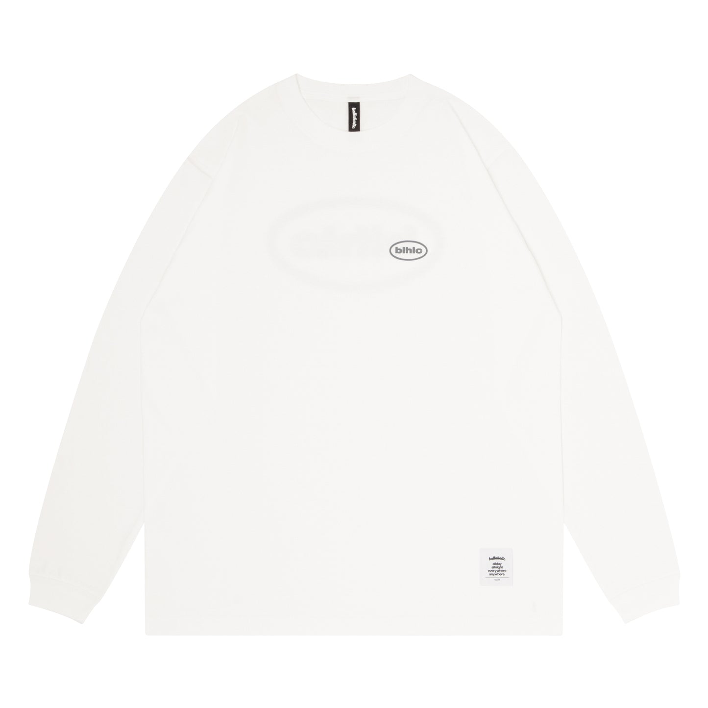 Halftone blhlc Oval Logo Long Tee (white)