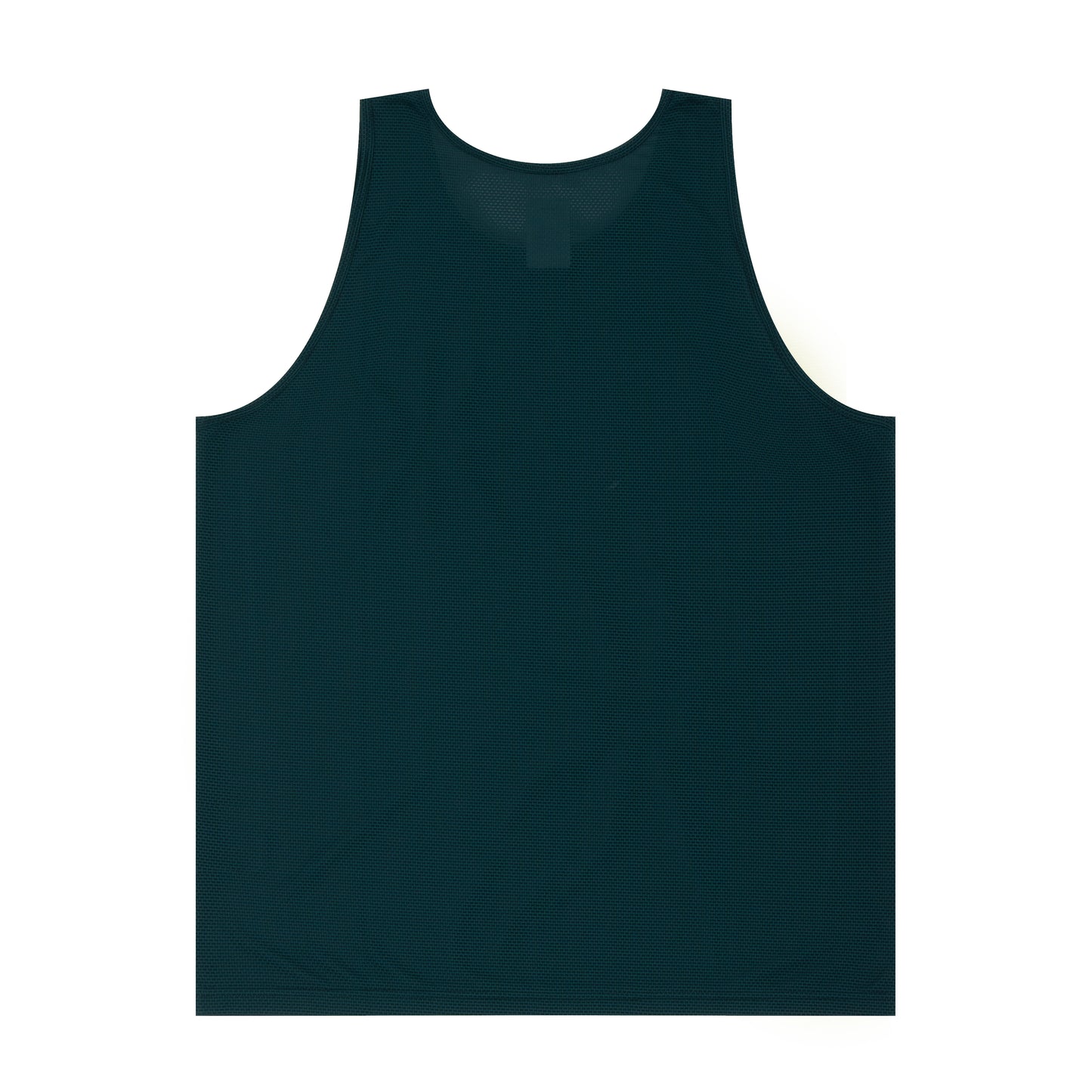 Knit Mesh Ball Panel Flower Tank Top (dark green)