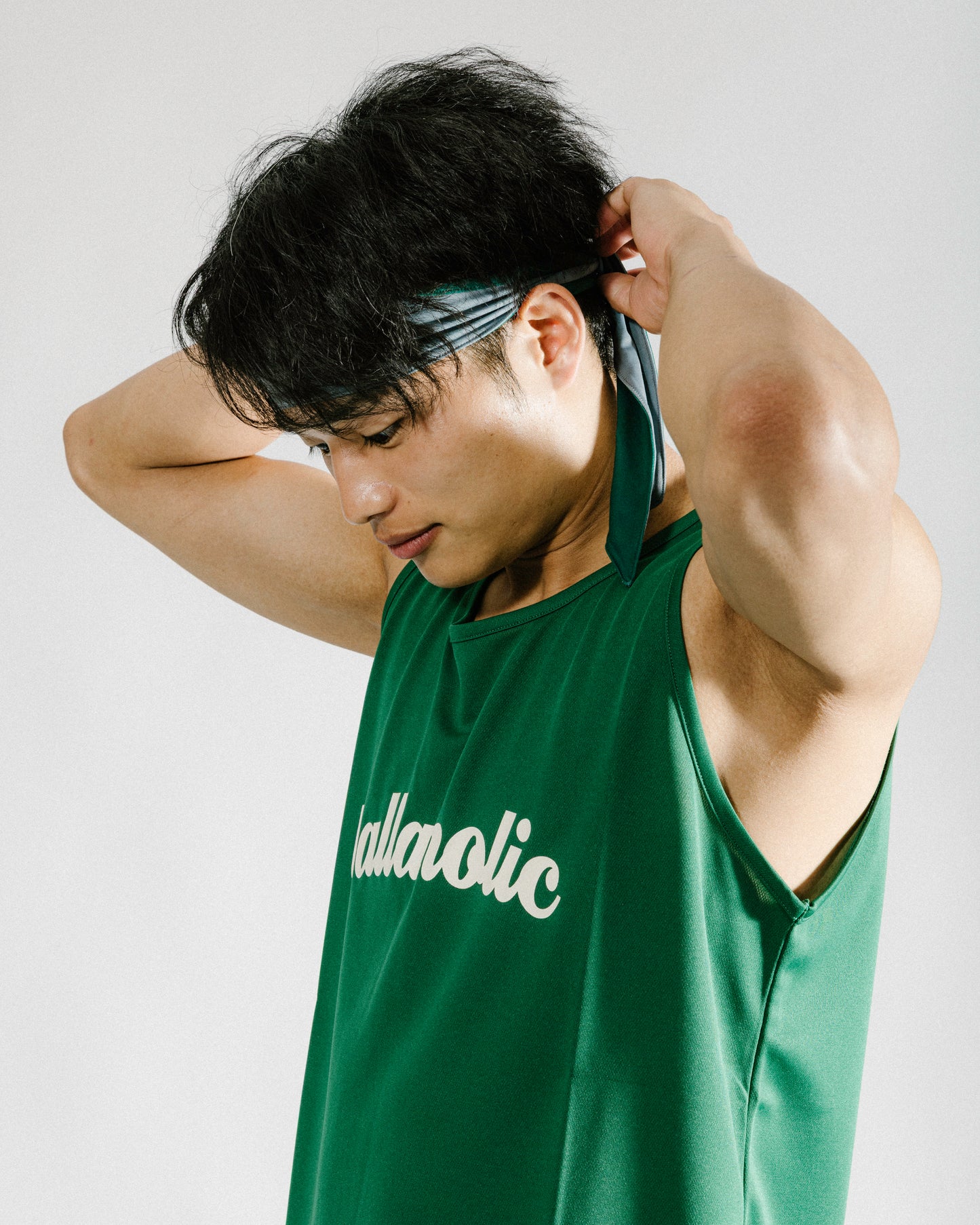 Logo Tank Top (forest green/off white)