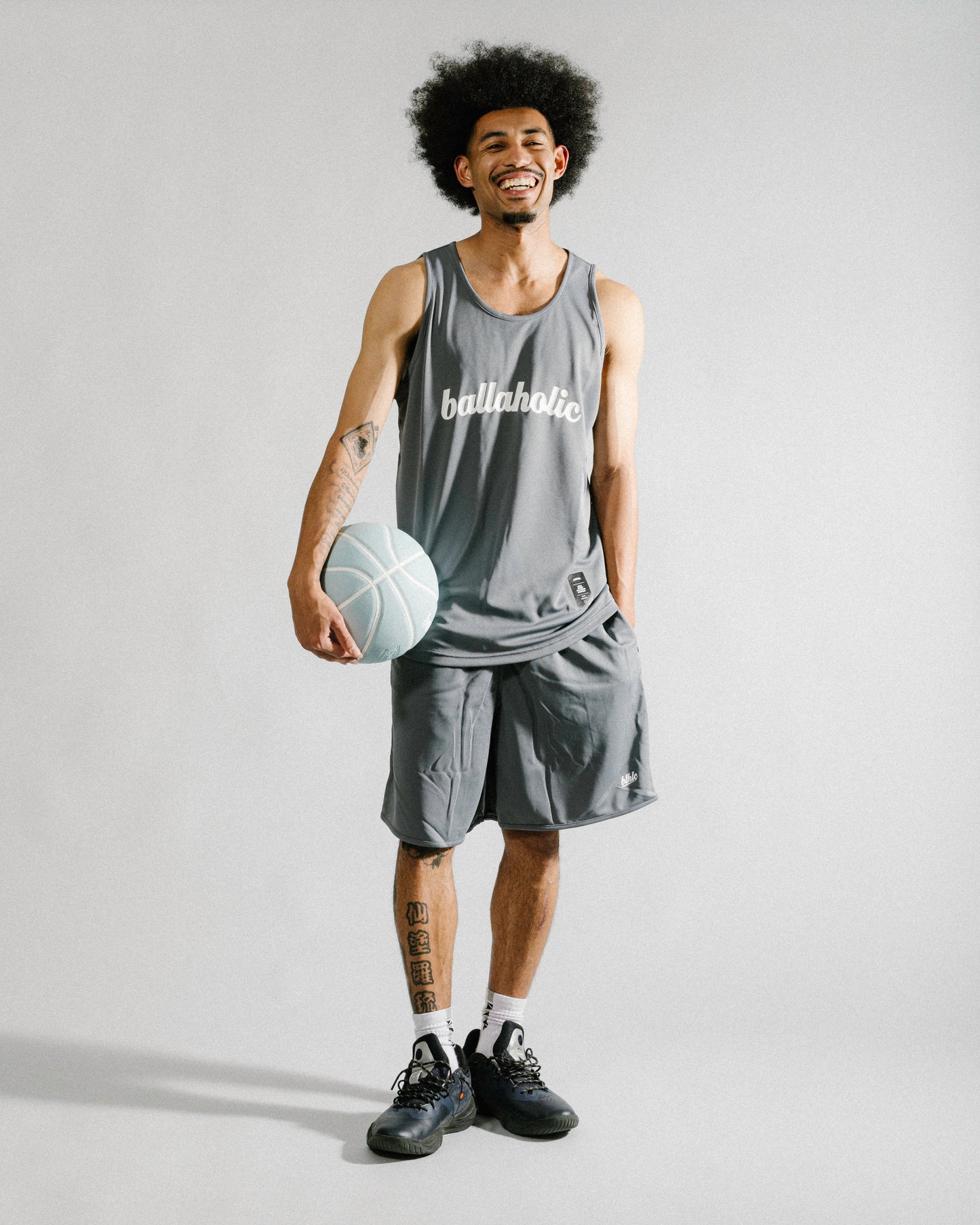 Logo Tank Top (charcoal gray/white)