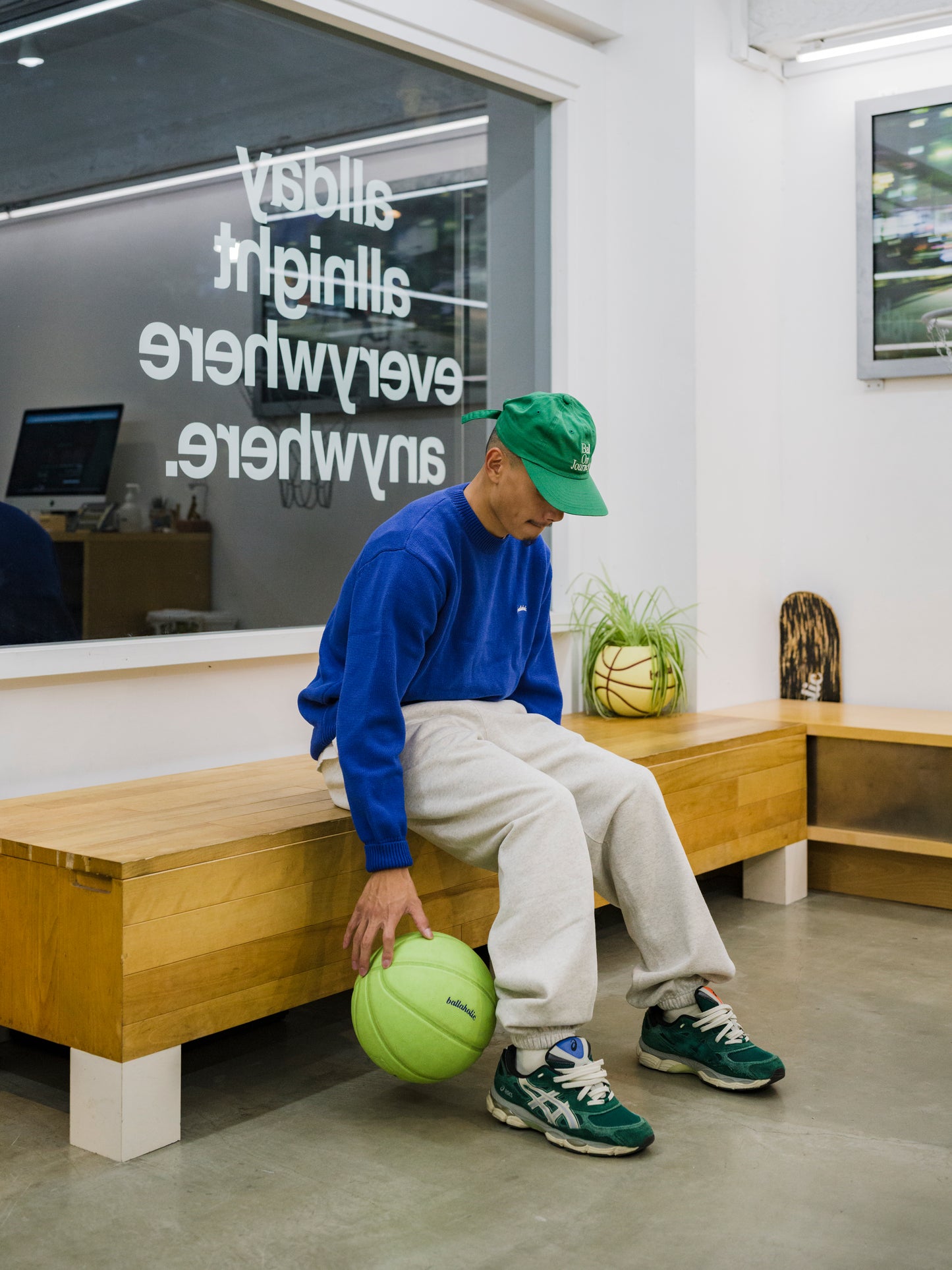 Ball On Journey 6P Cap (green)