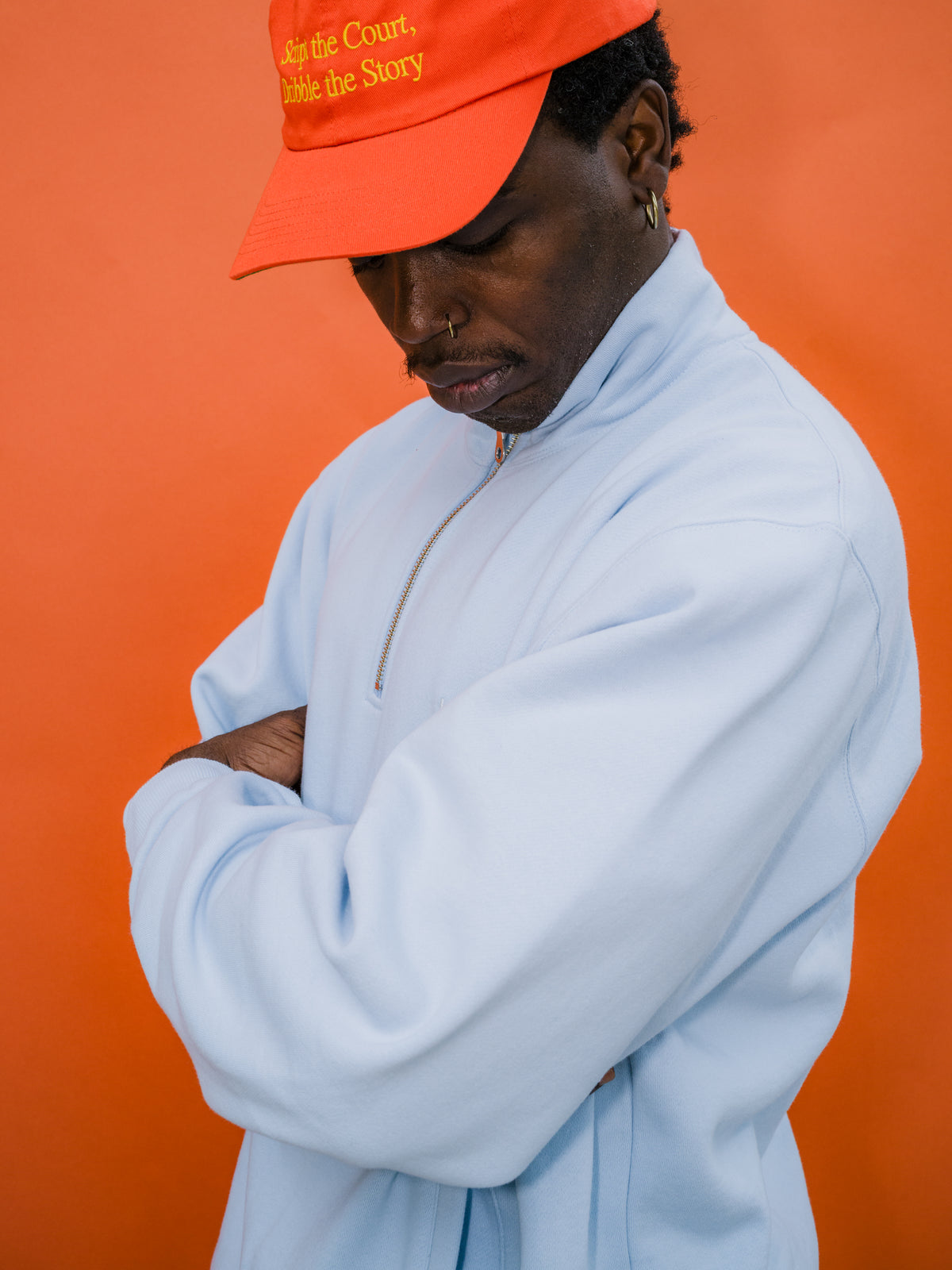 Small Logo Half Zip Sweatshirt (skyride)