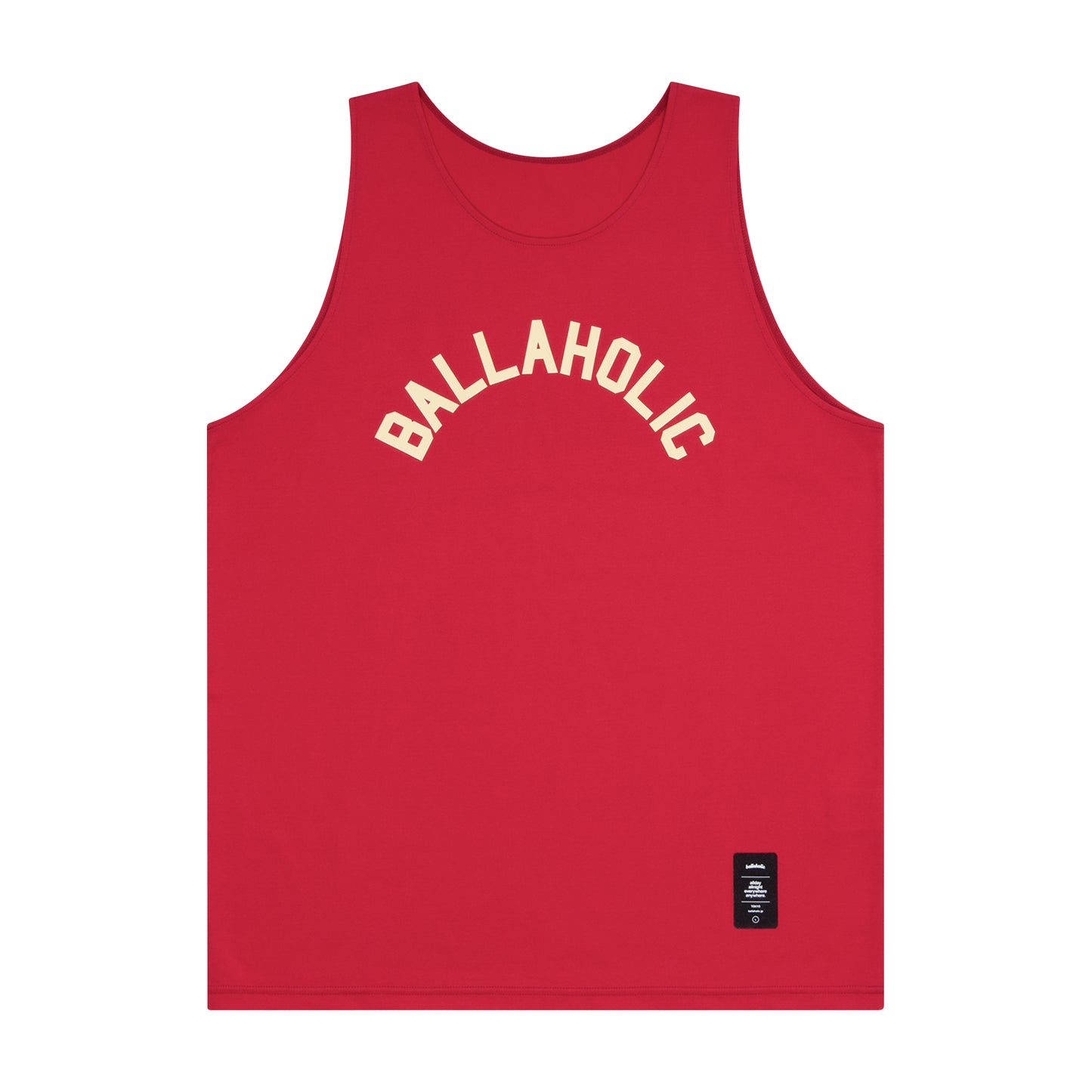 BALLAHOLIC Cotton Tank Top (red/ivory)