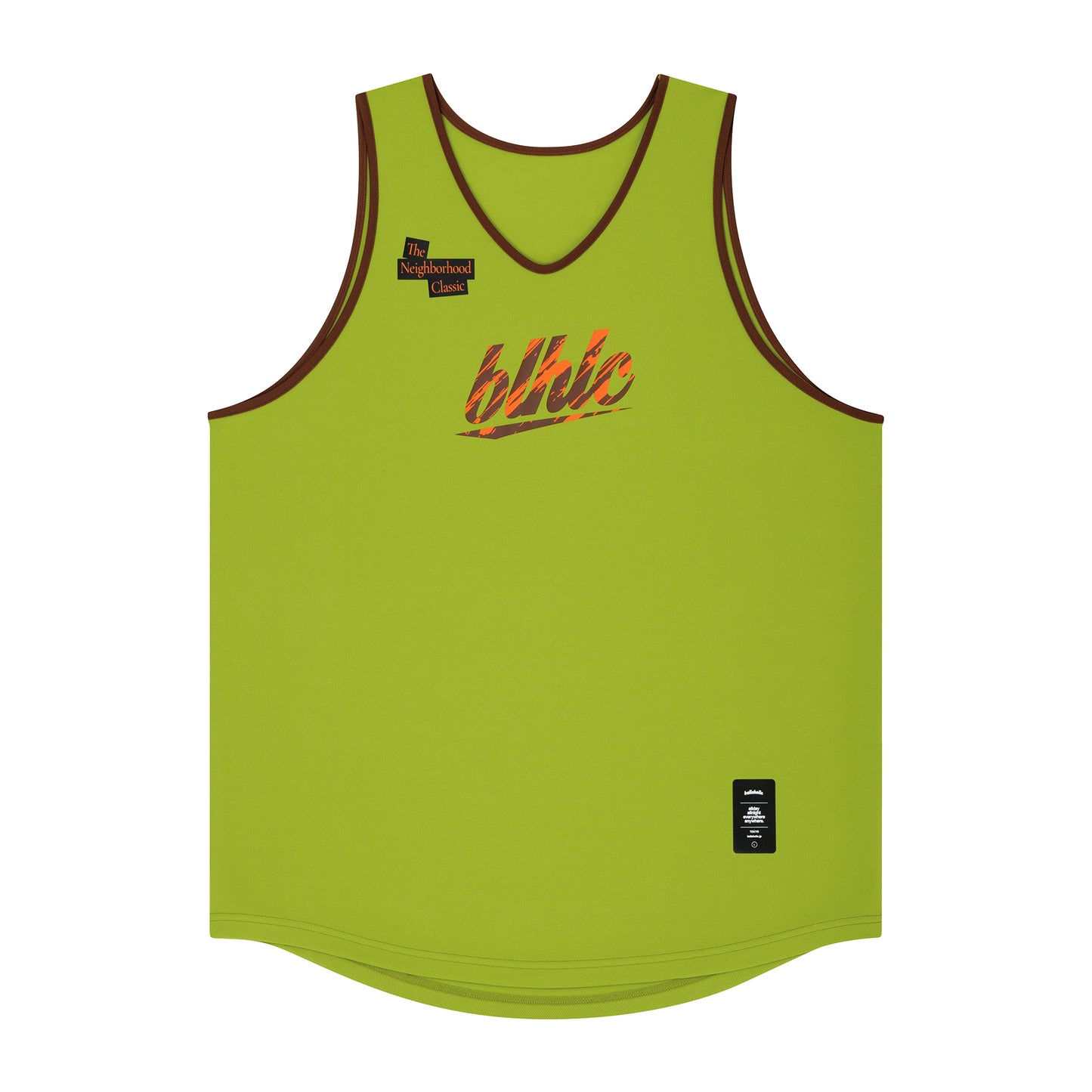 The Neighborhood Classic Tank Top (lime/brown)