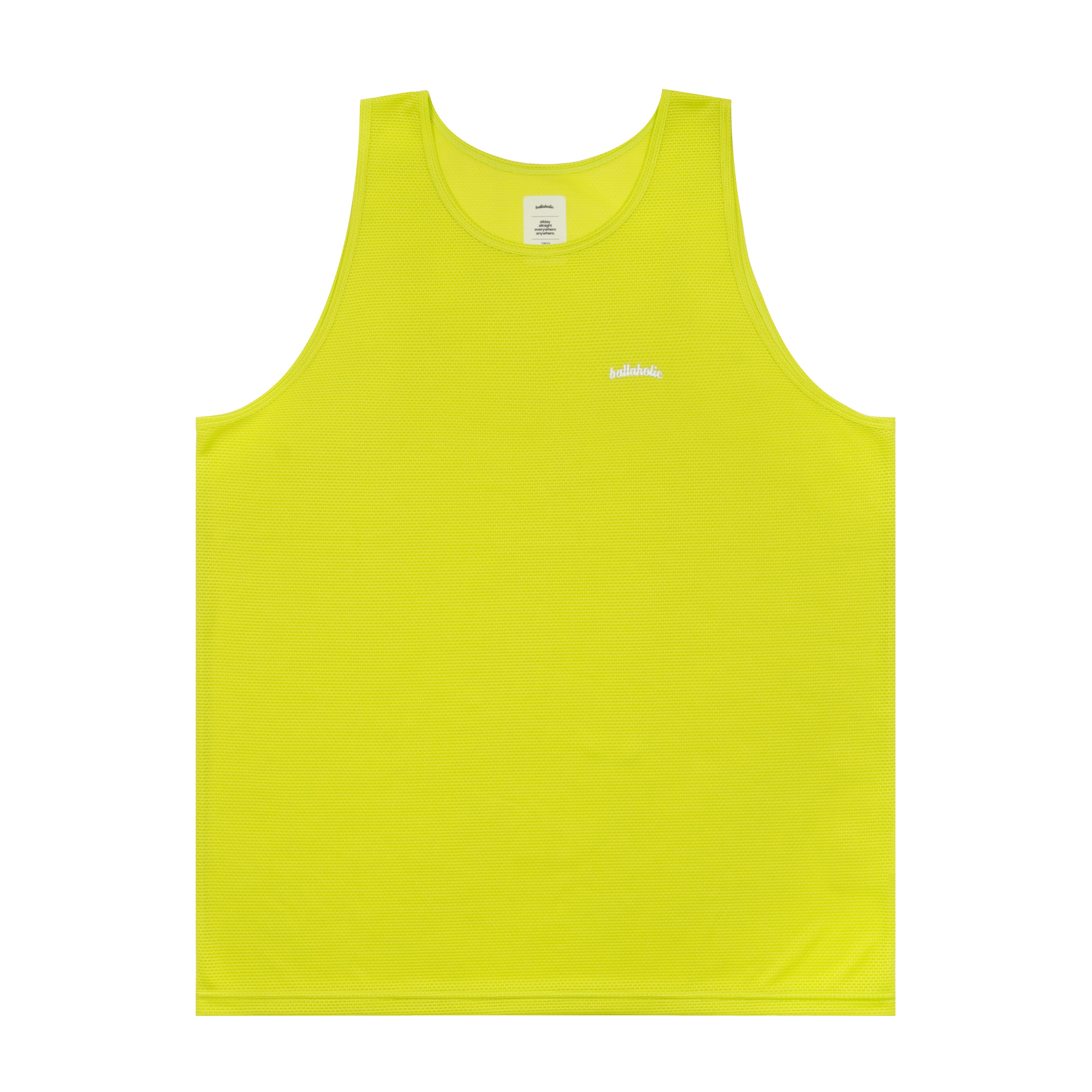 ballaholic TOKYO tank top サイズXL Knit Mesh Logo Tank Top (lime) – ballaholicオンラインショップ