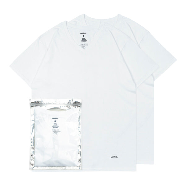 ballaholic 2 Pieces V-neck Tee (white) – ballaholicオンラインショップ