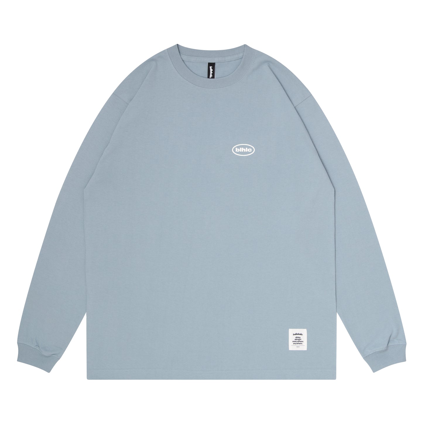 Halftone blhlc Oval Logo Long Tee (slate blue)