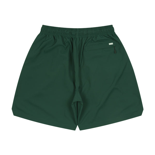 Logo Anywhere Zip Shorts (dark green)