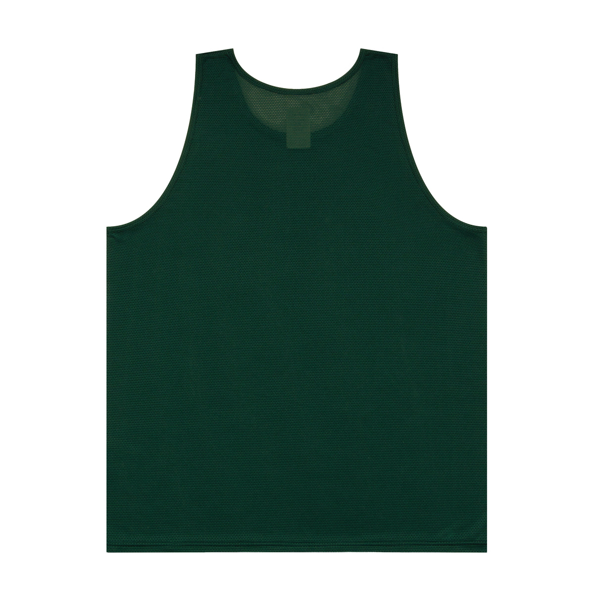 Knit Mesh Logo Tank Top (dark green)