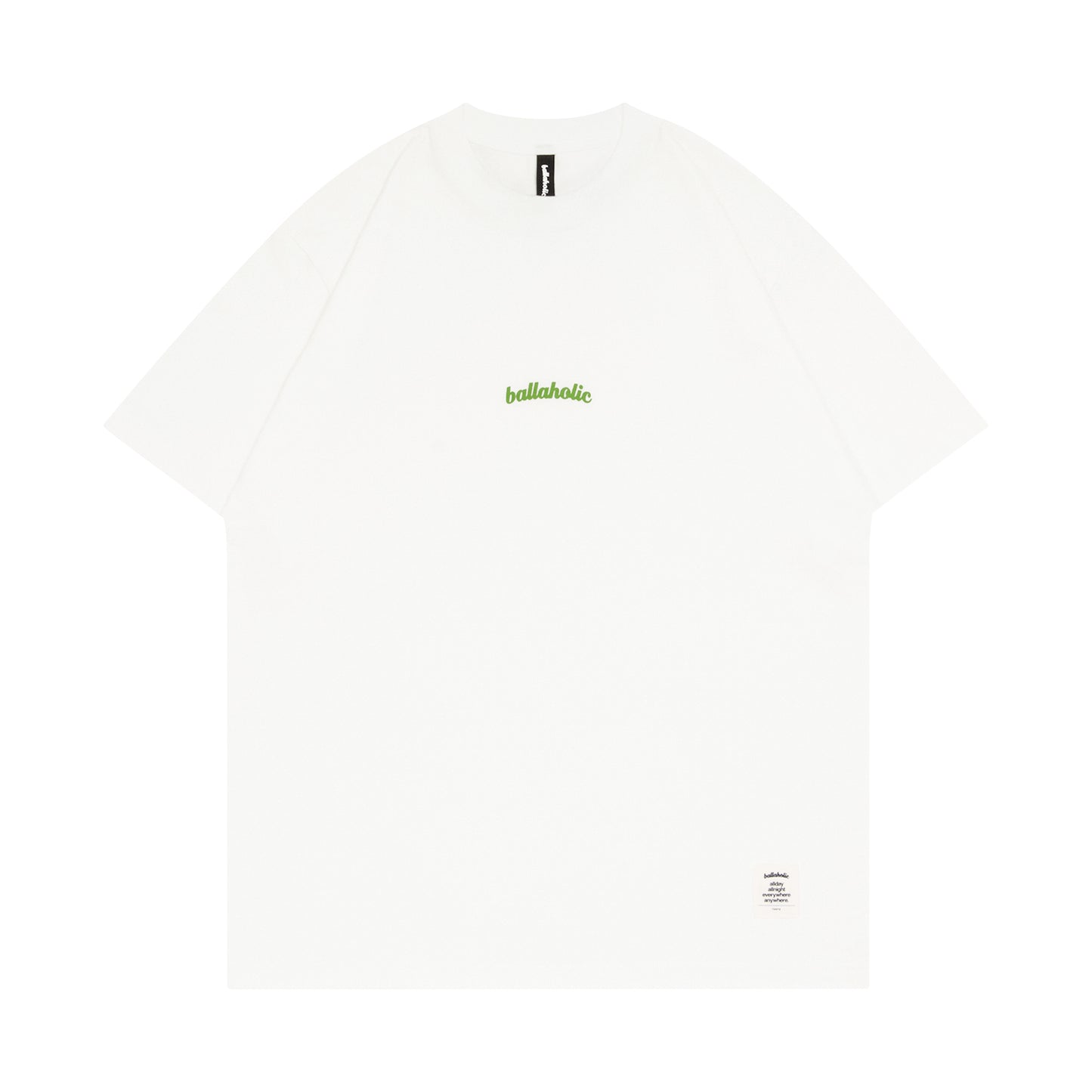 Small Logo Tee (white/light green)