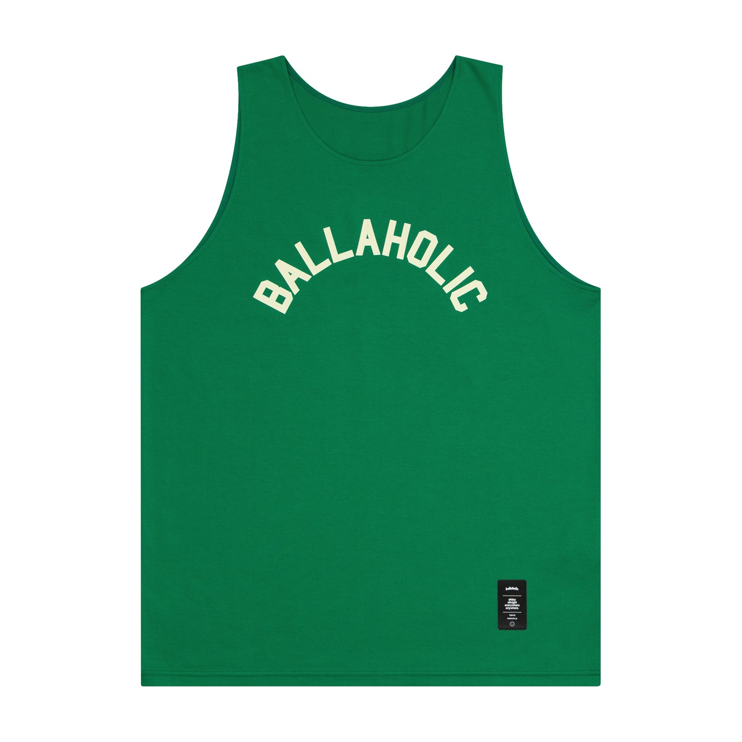 BALLAHOLIC Cotton Tank Top (green/ivory)