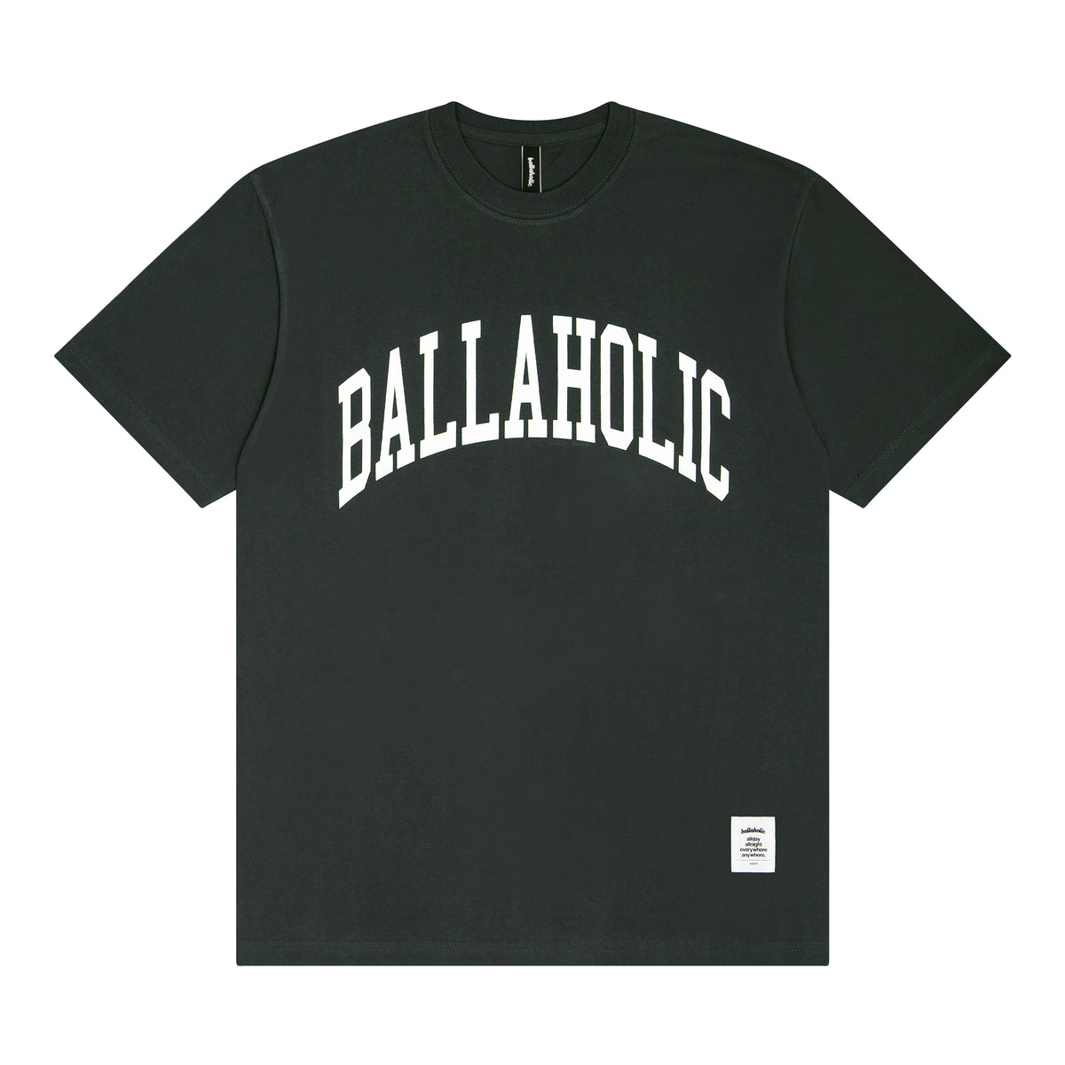 College Logo Tee (graish green/white)