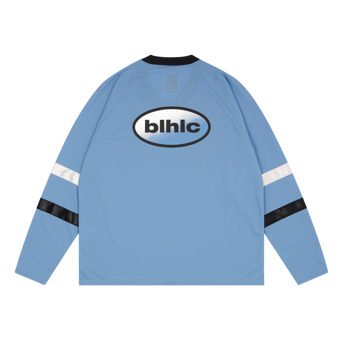 blhlc Oval Logo V-Neck Long Sleeve Shirt (sax)