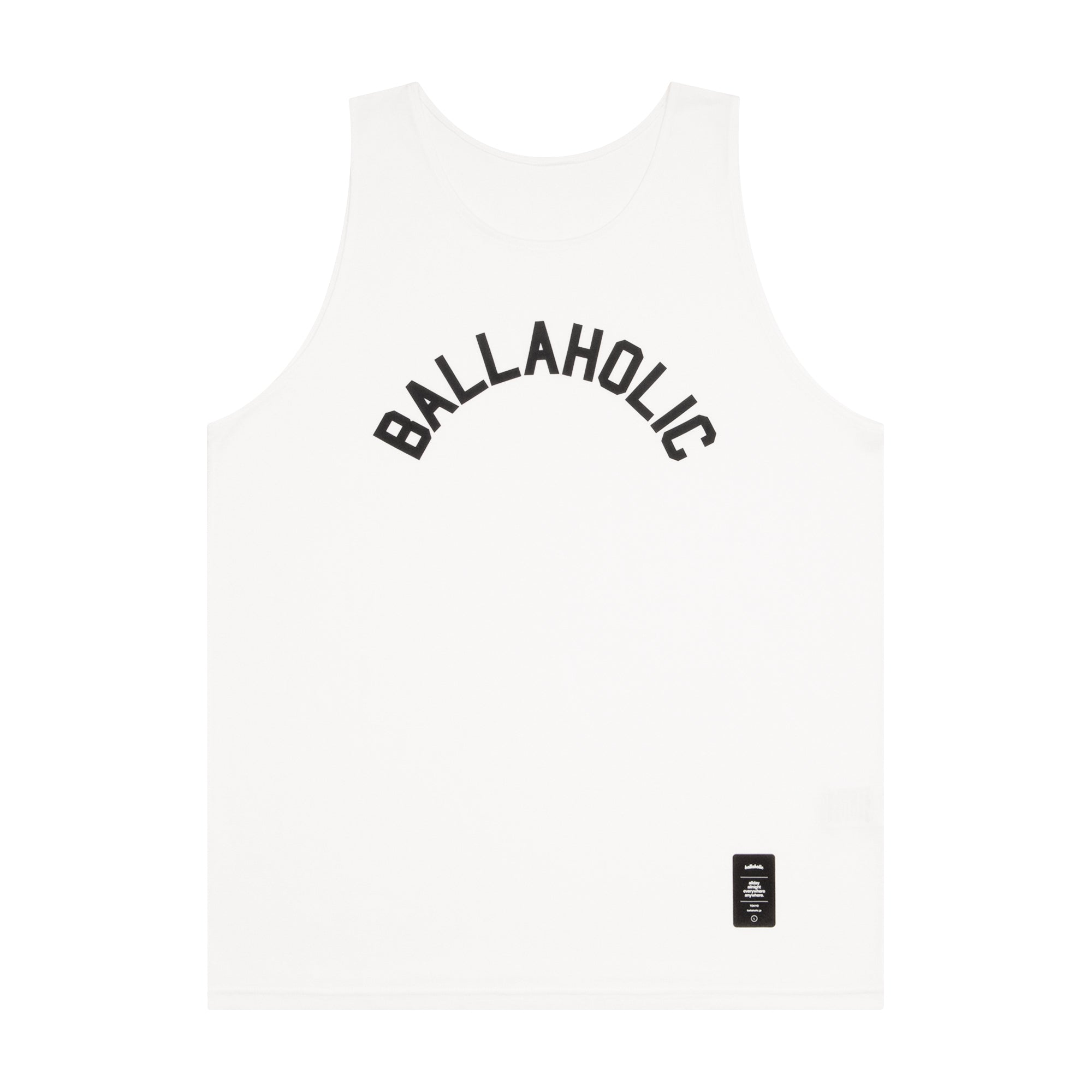 BALLAHOLIC Cotton Tank Top (white/black) – ballaholicオンラインショップ