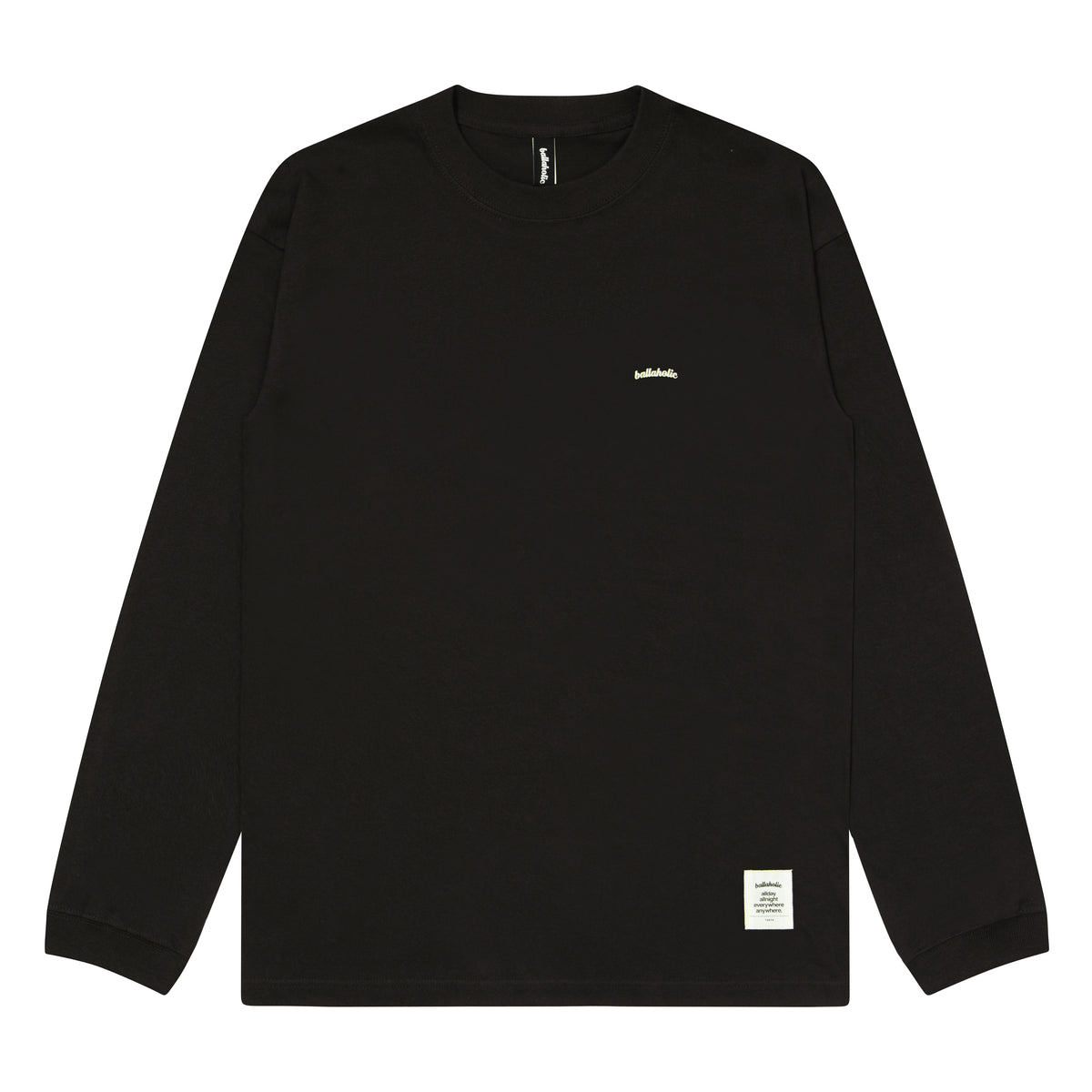 Micro Logo Long Tee (black/white)