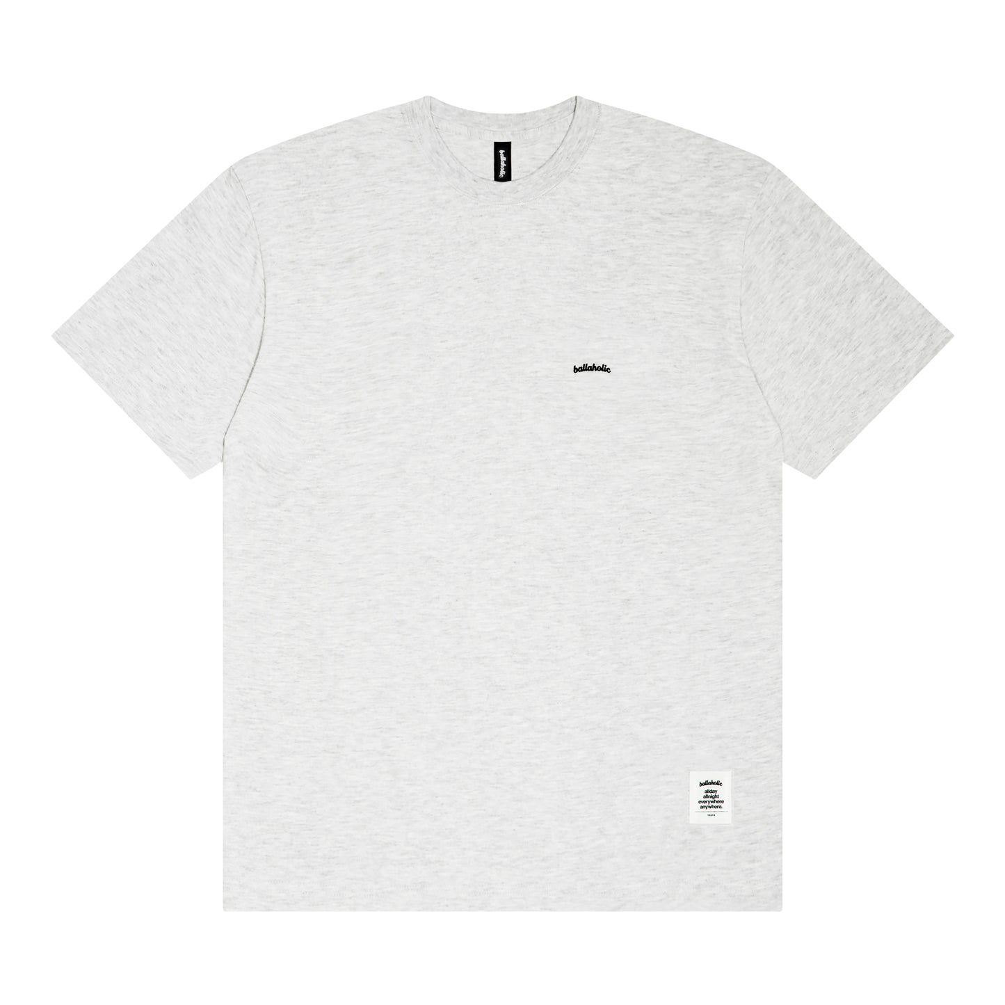 Micro Logo Tee (ash/black)