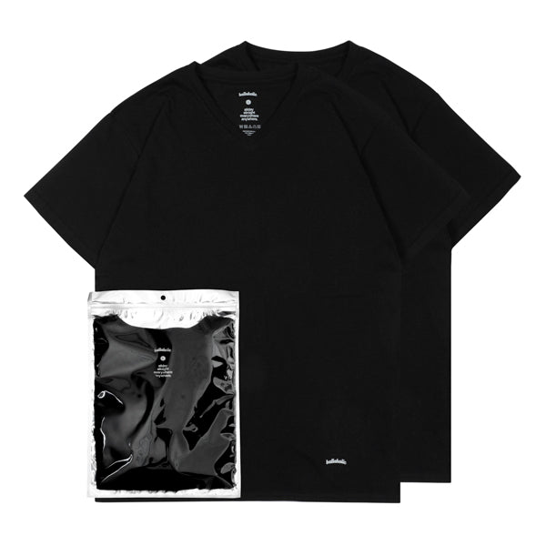 ballaholic 2 Pieces V-neck Tee (black)
