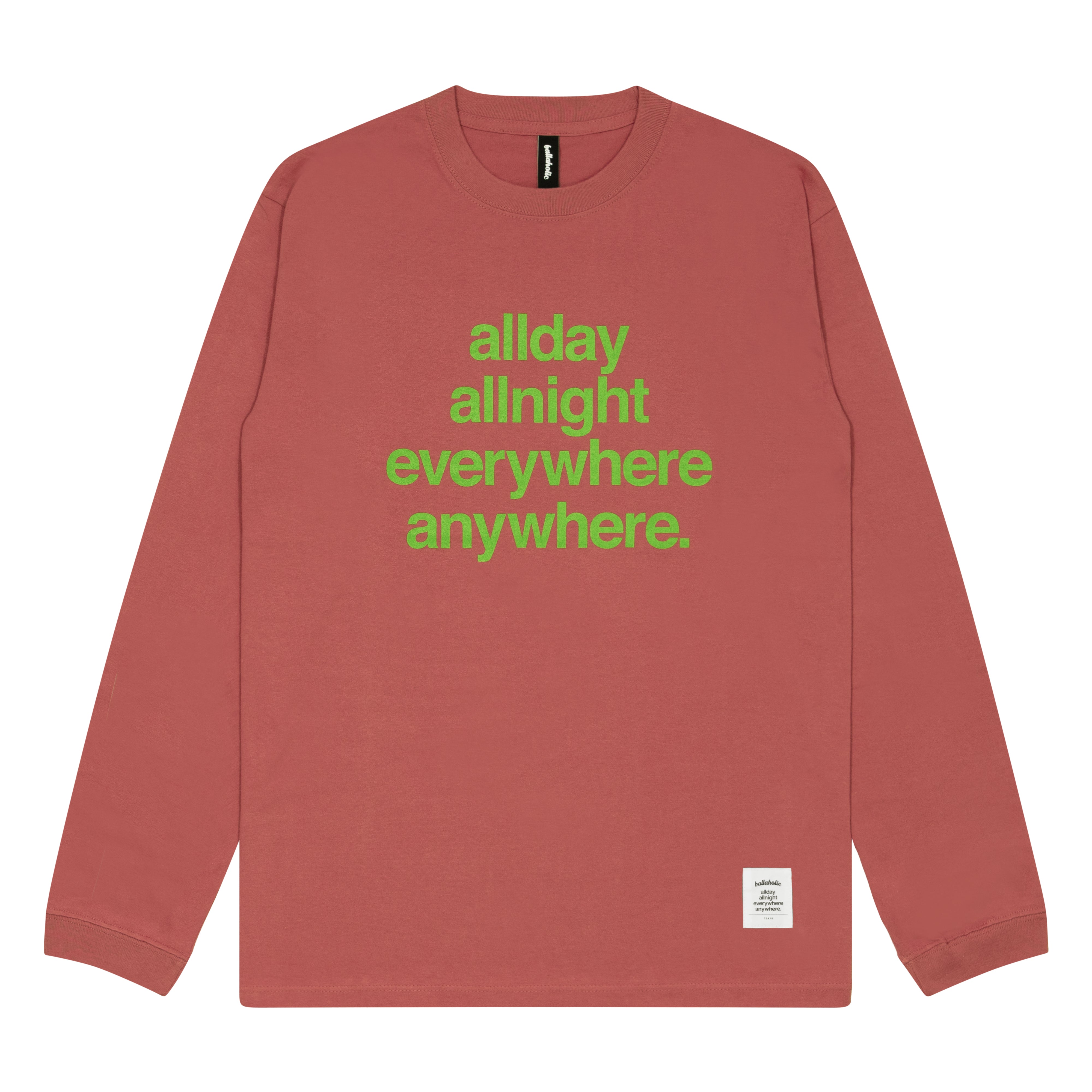 Concept Long Tee (hazy red/light green) – ballaholicオンラインショップ