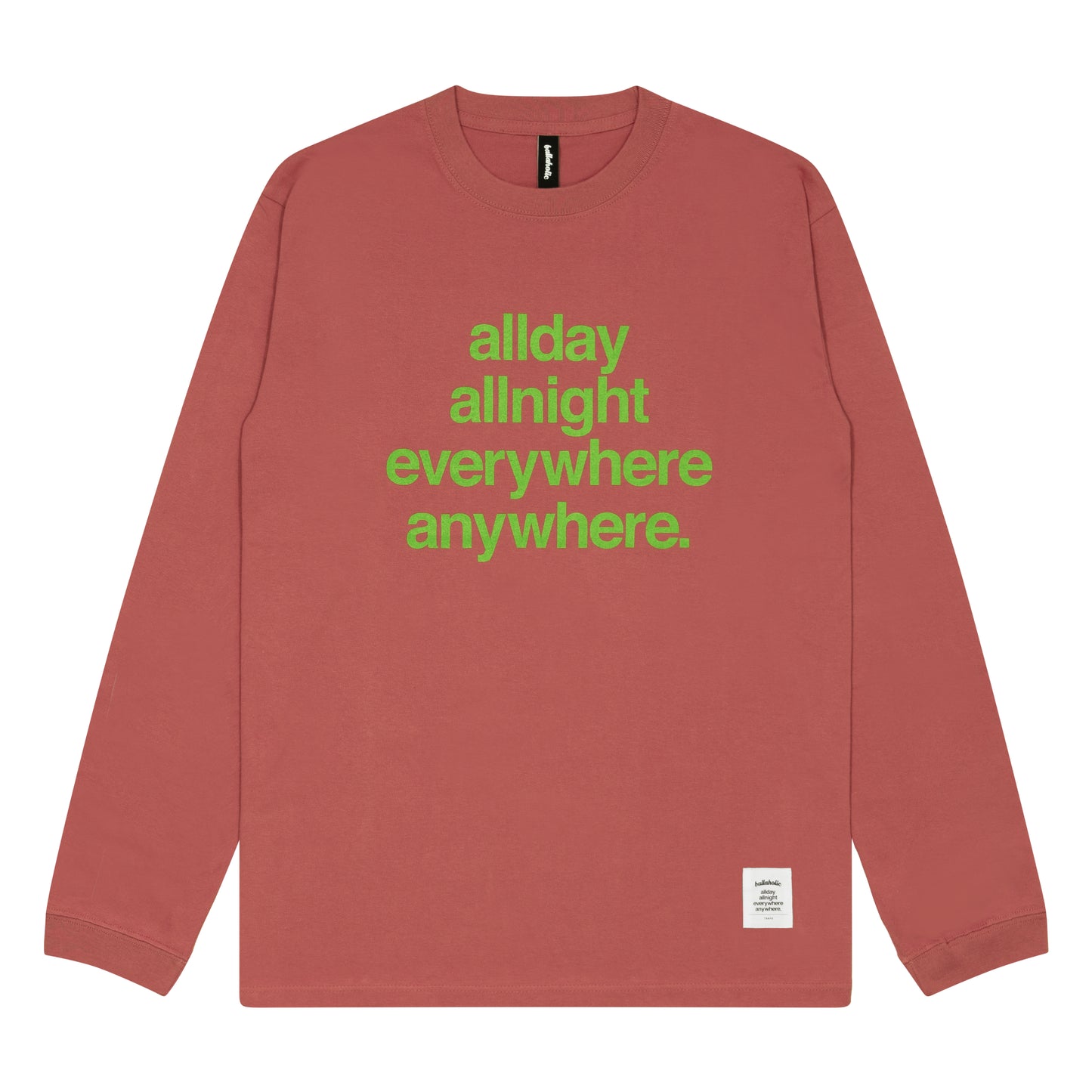 Concept Long Tee (hazy red/light green)