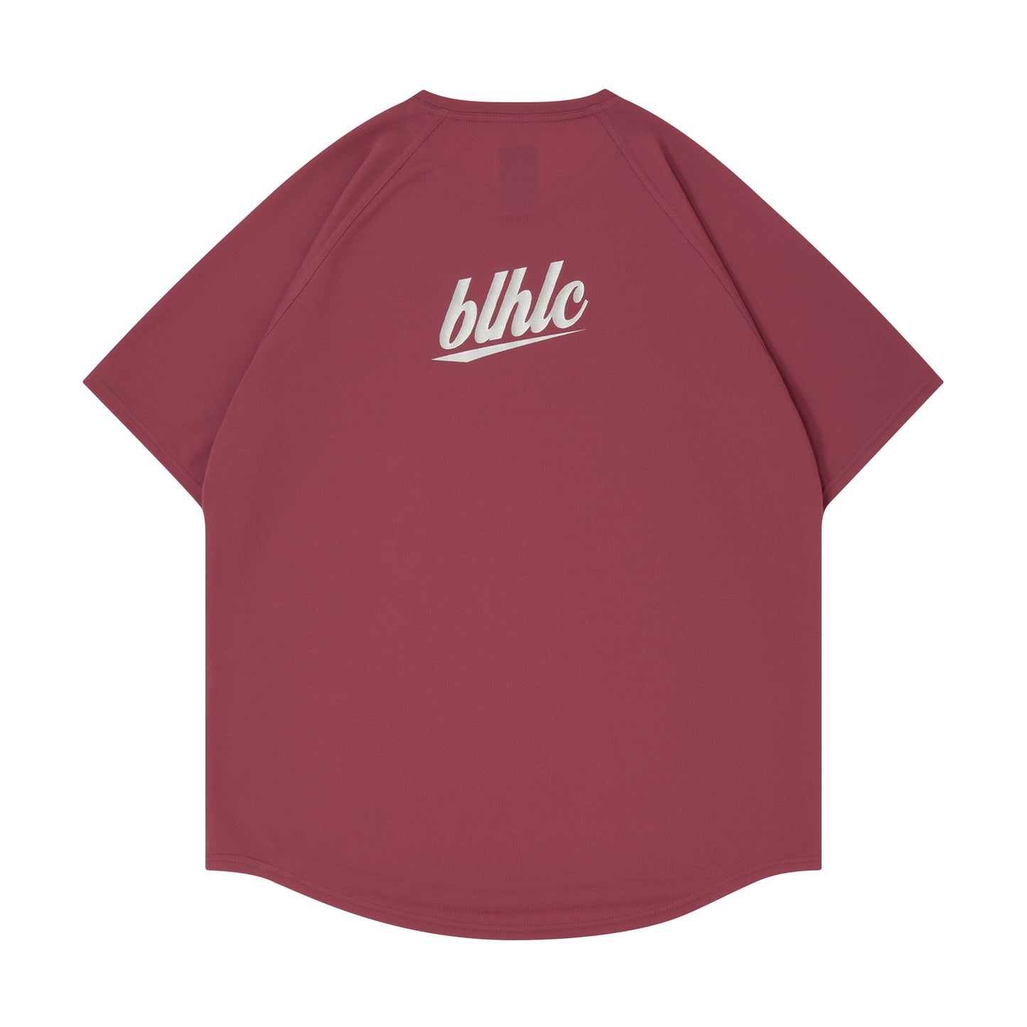 blhlc Back Print Cool Tee (red plum/reflector)