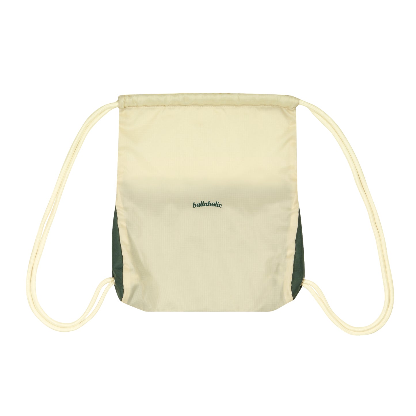 Logo Zip Pocket Gymsack (dark green/ivory)