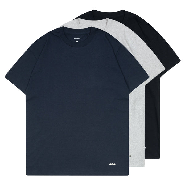 ballaholic 3 Pieces Crew Tee (black, navy, gray)