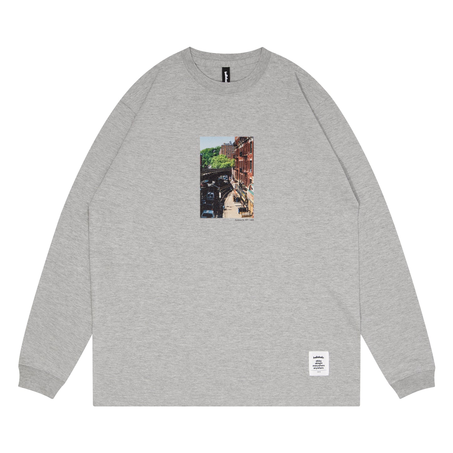 Photo Long Tee -Dyckman St- (gray)