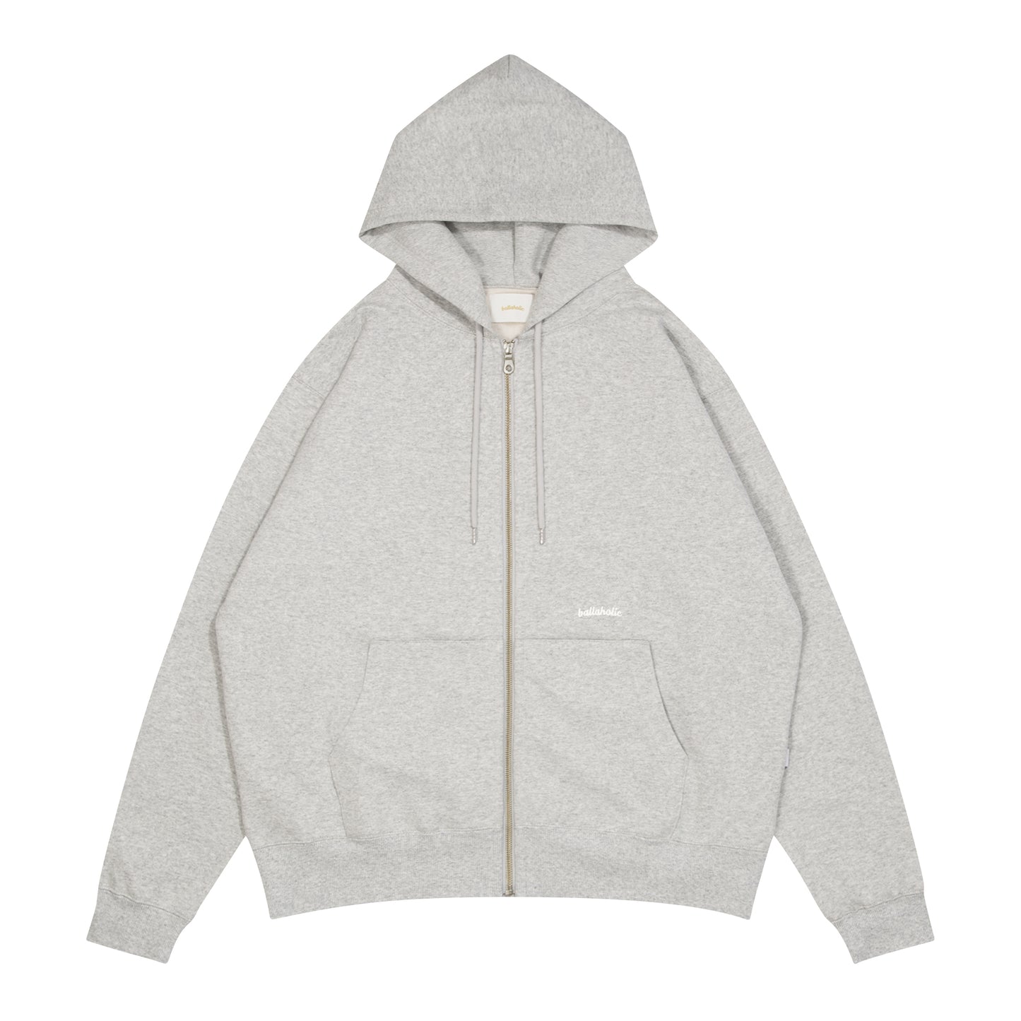 Small Logo Sweat Full Zip Hoodie (heather gray)