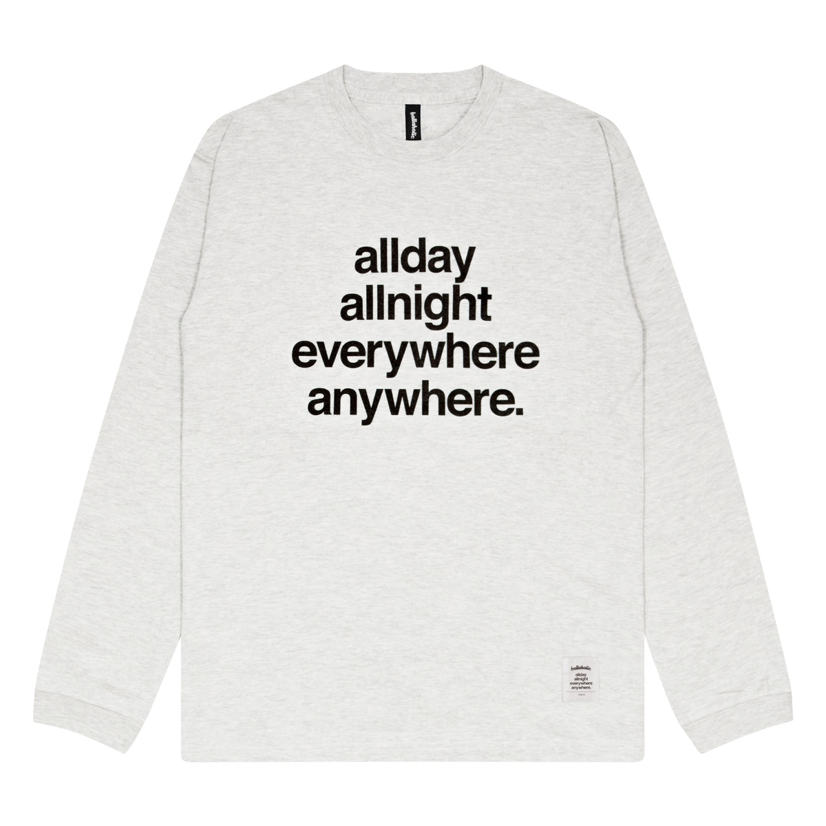 Concept Long Tee (ash/black)