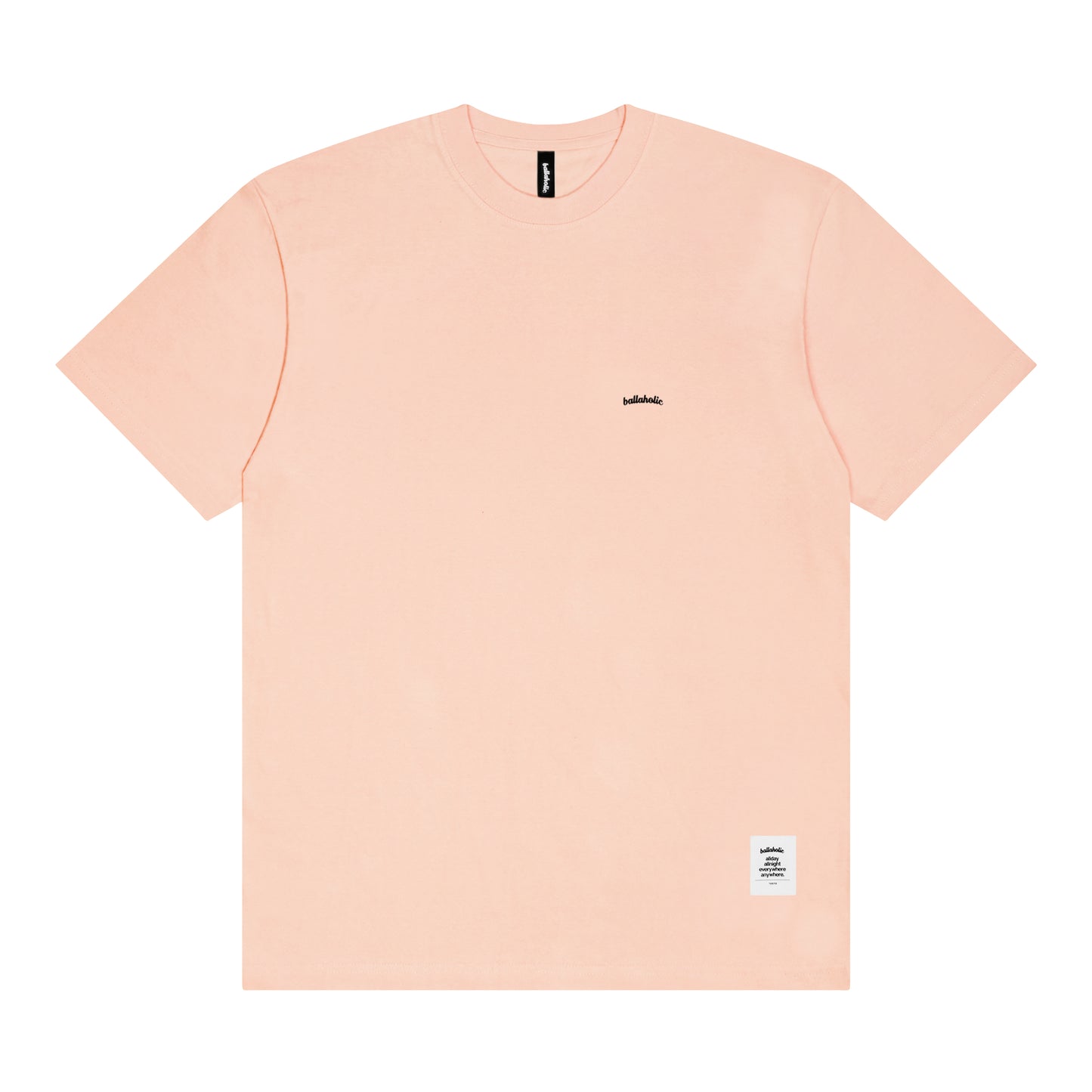 Micro Logo Tee (baby pink/black)