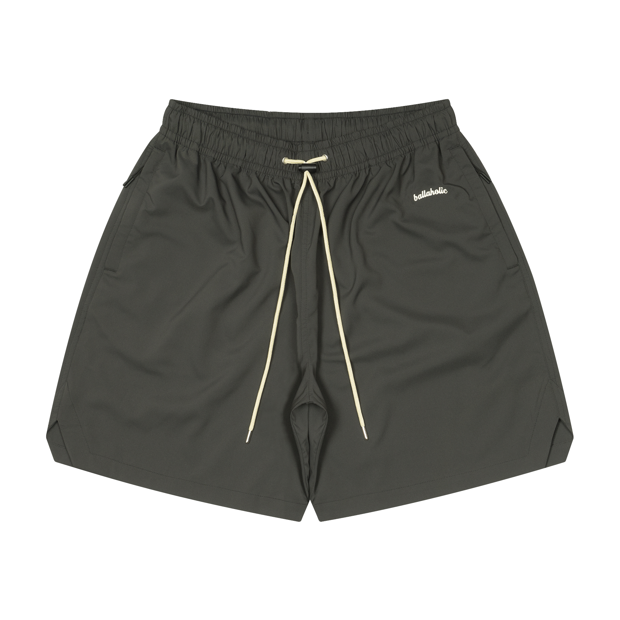 ballaholicオンラインショップ / Logo Anywhere Zip Shorts (dark gray)