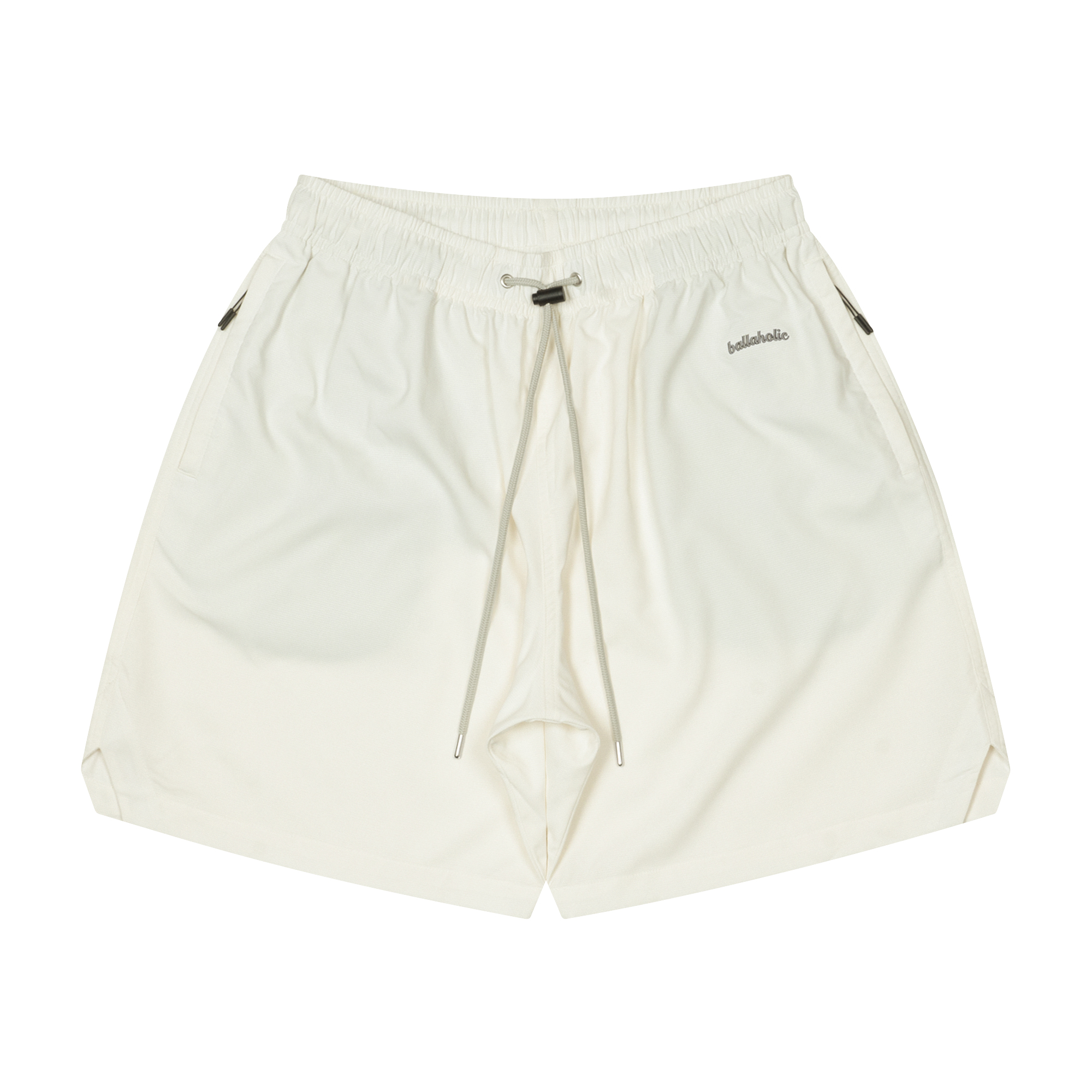 Ballaholic Basic Zip Shorts (white black) ボーラホリック ウェア