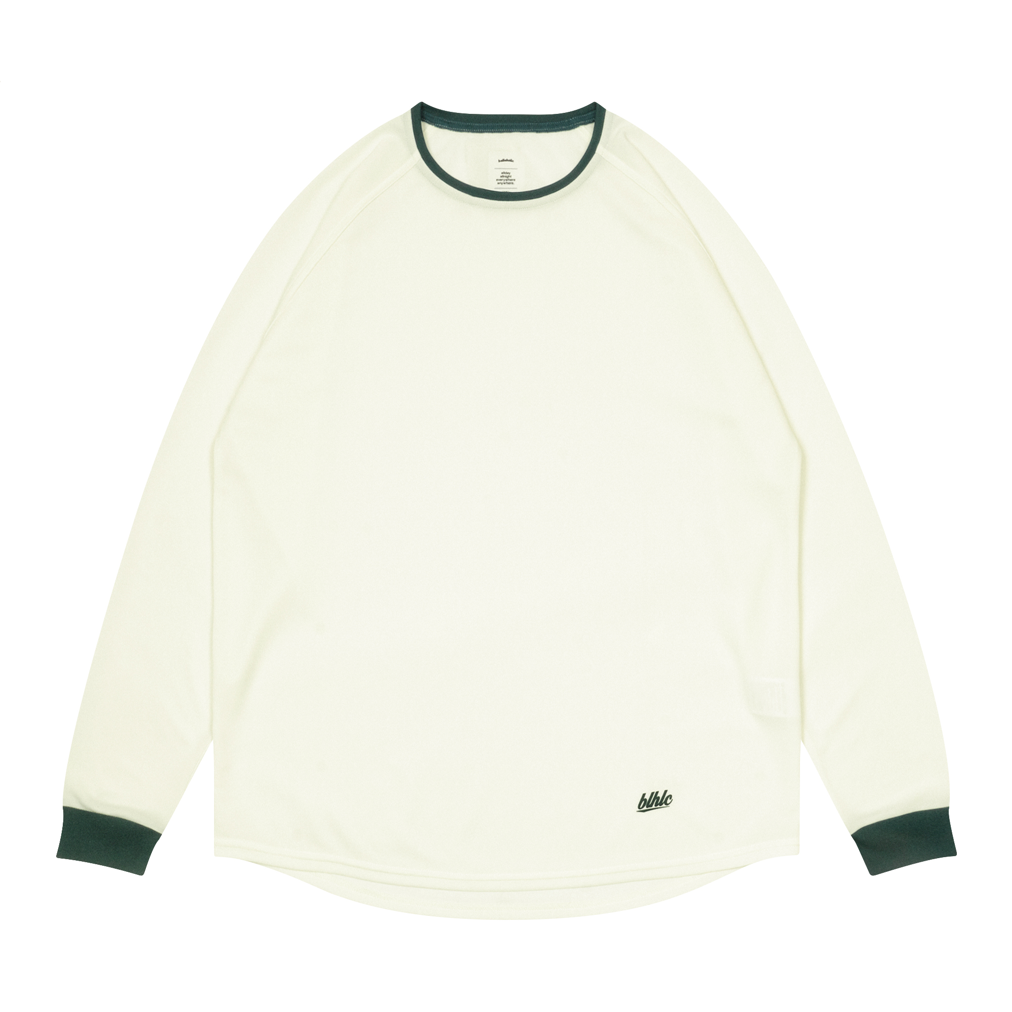 blhlc Cool Long Tee (off white/dark green)