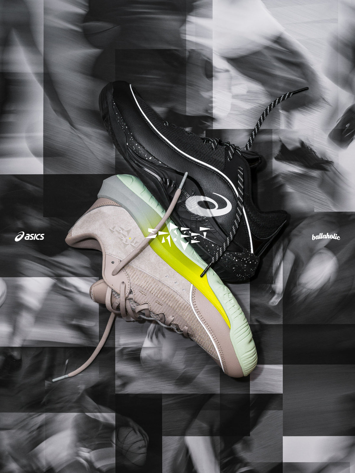 ASICS × ballaholic Collaboration Model UNPRE ARS LOW 3 -STREETMOVE 