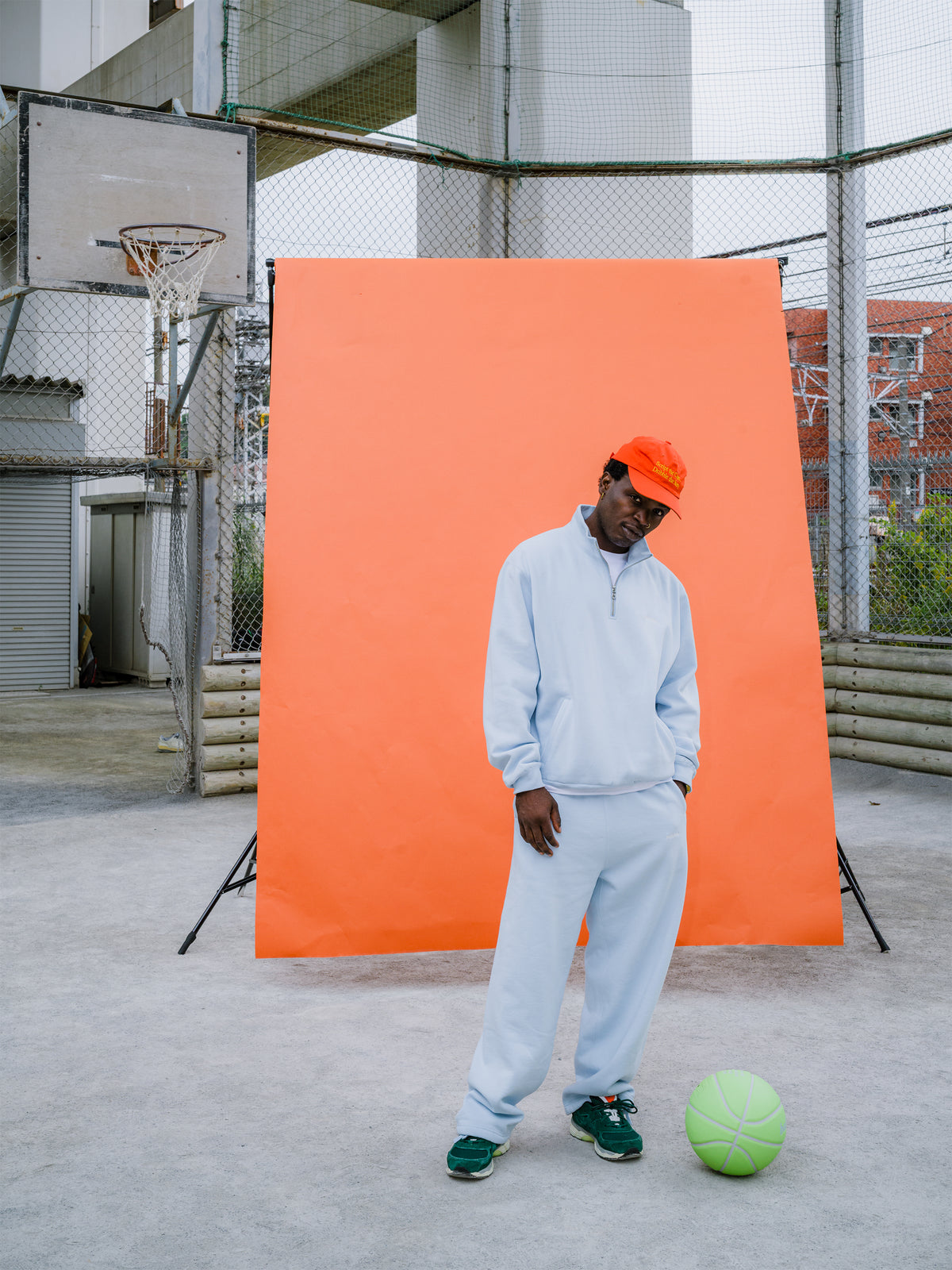 Small Logo Half Zip Sweatshirt (skyride)